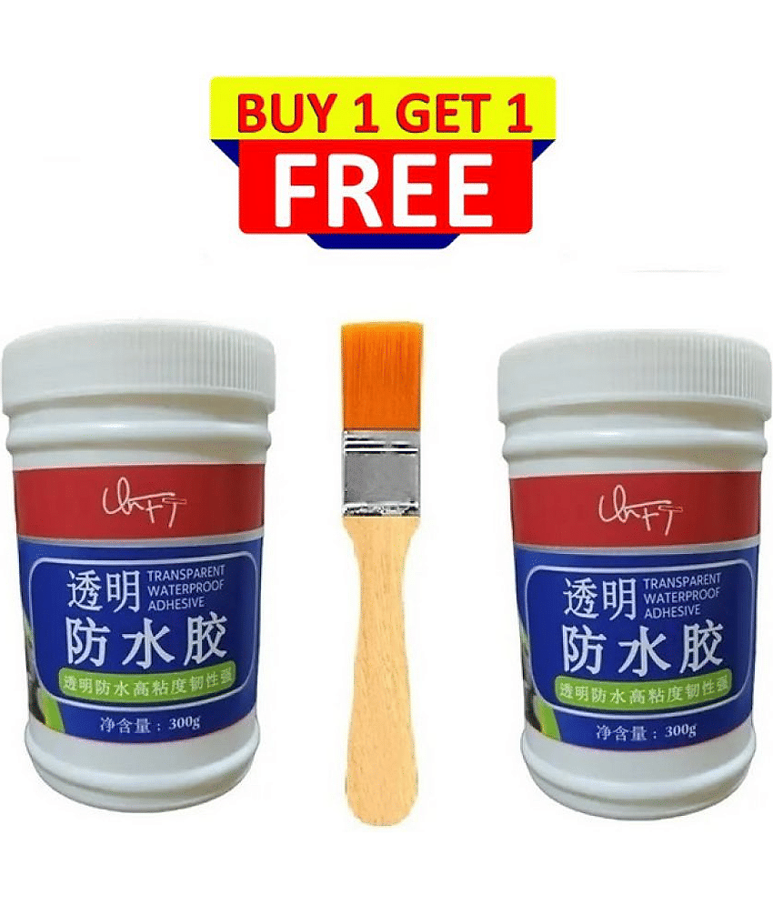 Crack Seal Glue 300gm with Brush Transparent Waterproof Glue for Art and Craft School Projects - Stationery | Buy online on ZillyBuy