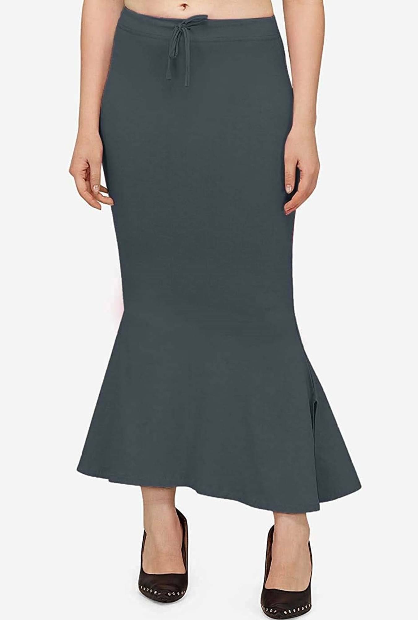 DELTIN HUB Grey Polyester Petticoat - Single DELTIN HUB Grey Polyester Petticoat - Single