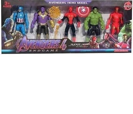     			Eclet Set of 5 Superheroes Action Figure Toy Set in Action Toy for Kids  (Multicolor)