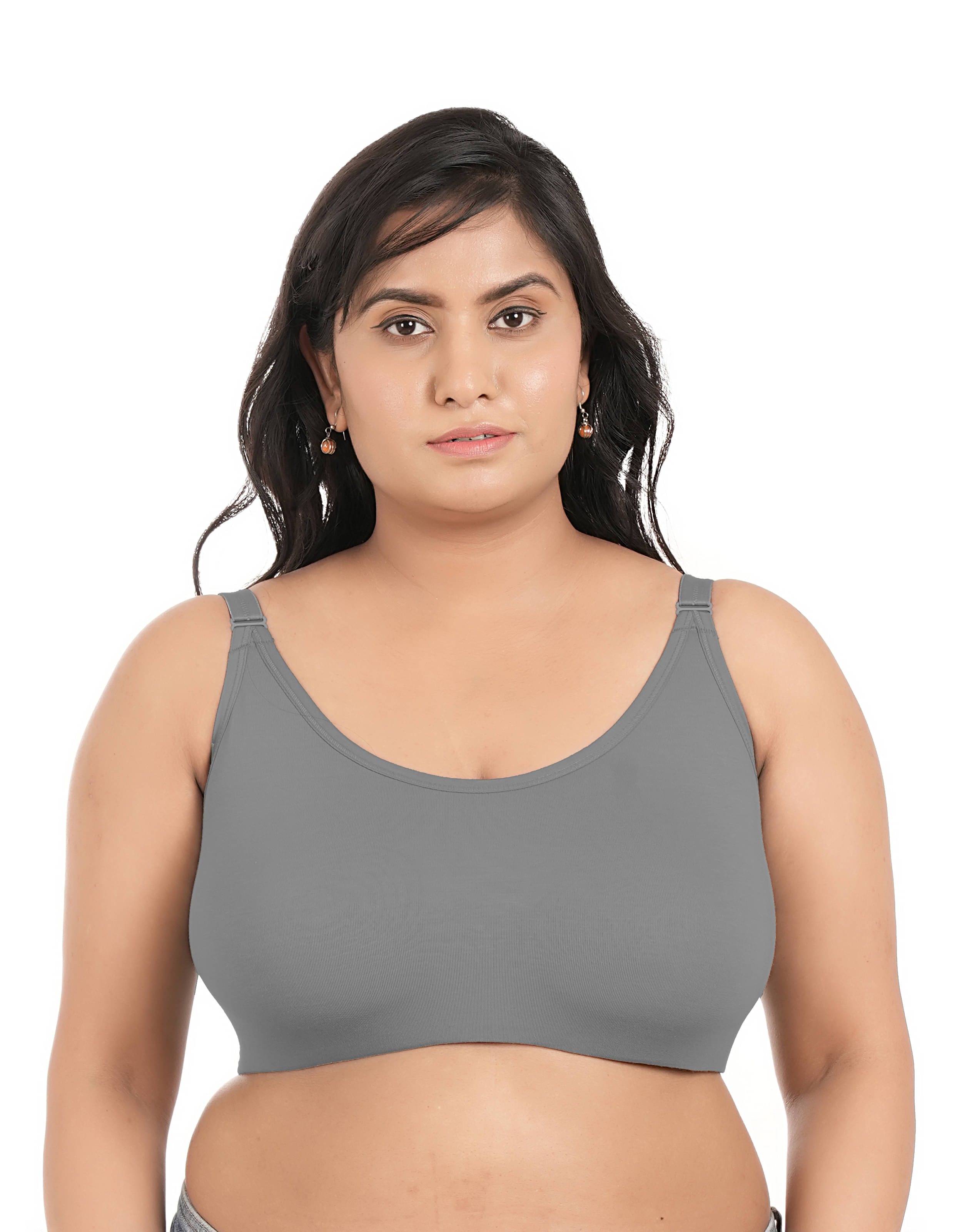 Elina Pack of 1 Lycra Non Padded Minimizer Bra For Women ( Dark Grey ) Elina Pack of 1 Lycra Non Padded Minimizer Bra For Women ( Dark Grey )