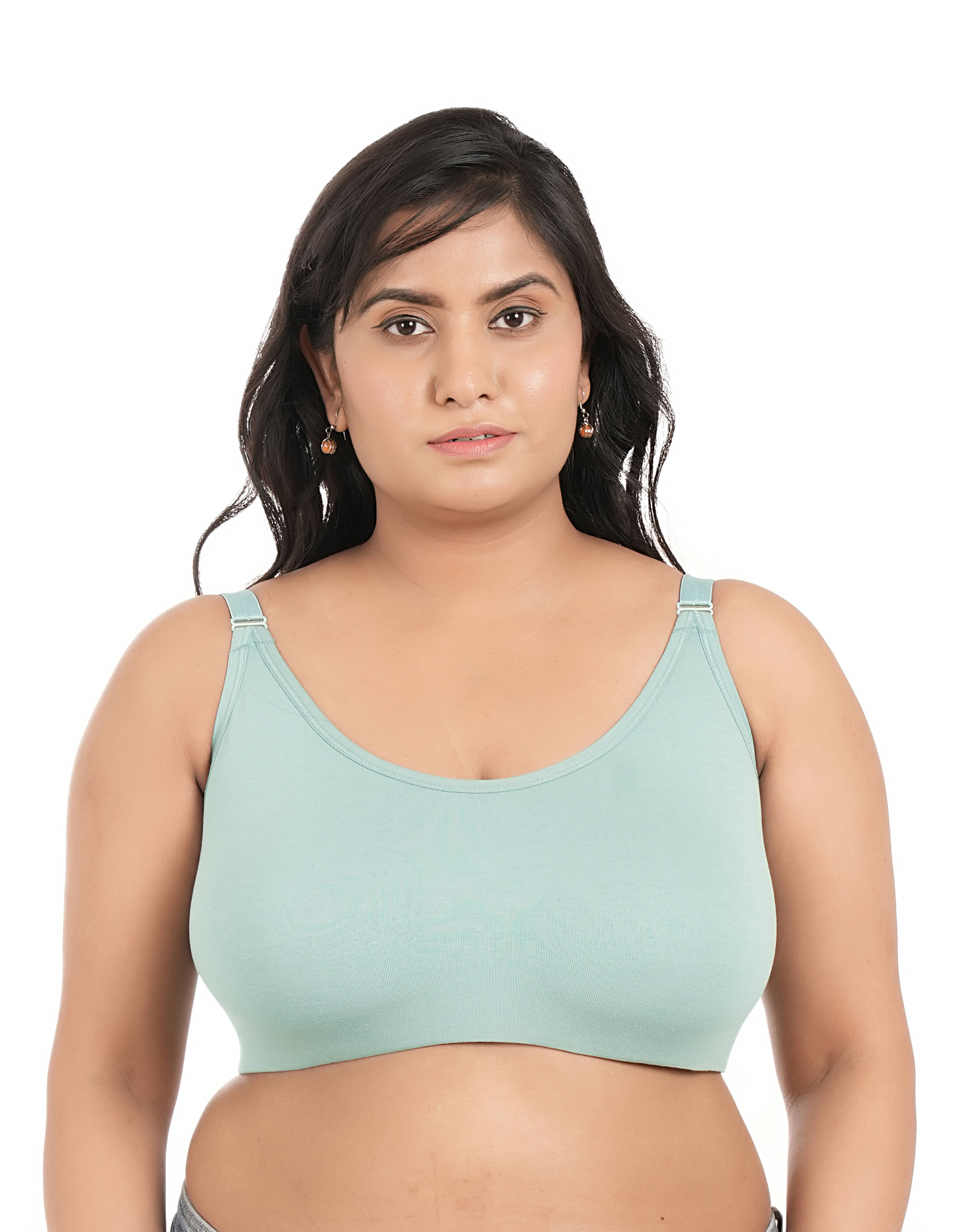 Elina Pack of 1 Lycra Non Padded Minimizer Bra For Women ( Sea Green ) Elina Pack of 1 Lycra Non Padded Minimizer Bra For Women ( Sea Green )