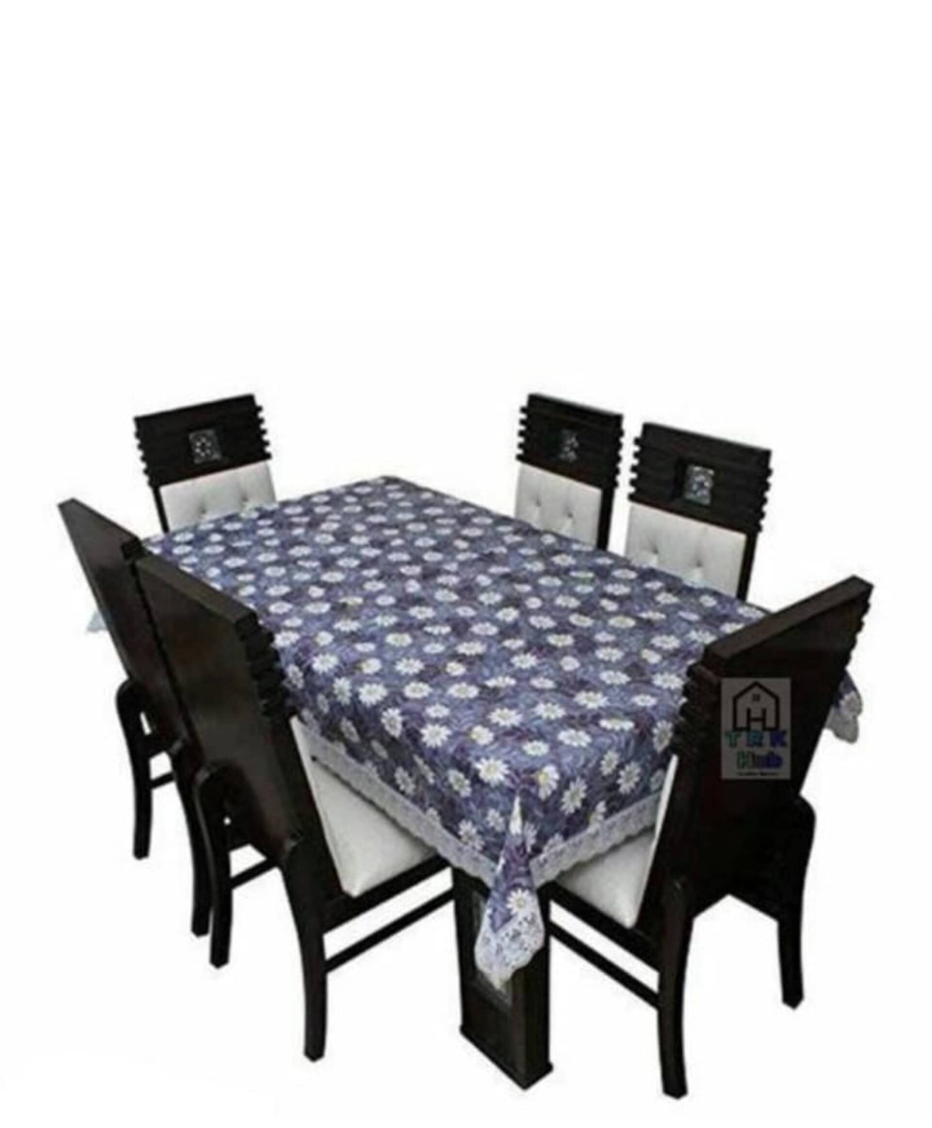 GEPNING Printed PVC 6 Seater Rectangle Table Cover ( 60 x 40 ) cm Pack of 1 Multicolor GEPNING Printed PVC 6 Seater Rectangle Table Cover ( 60 x 40 ) cm Pack of 1 Multicolor