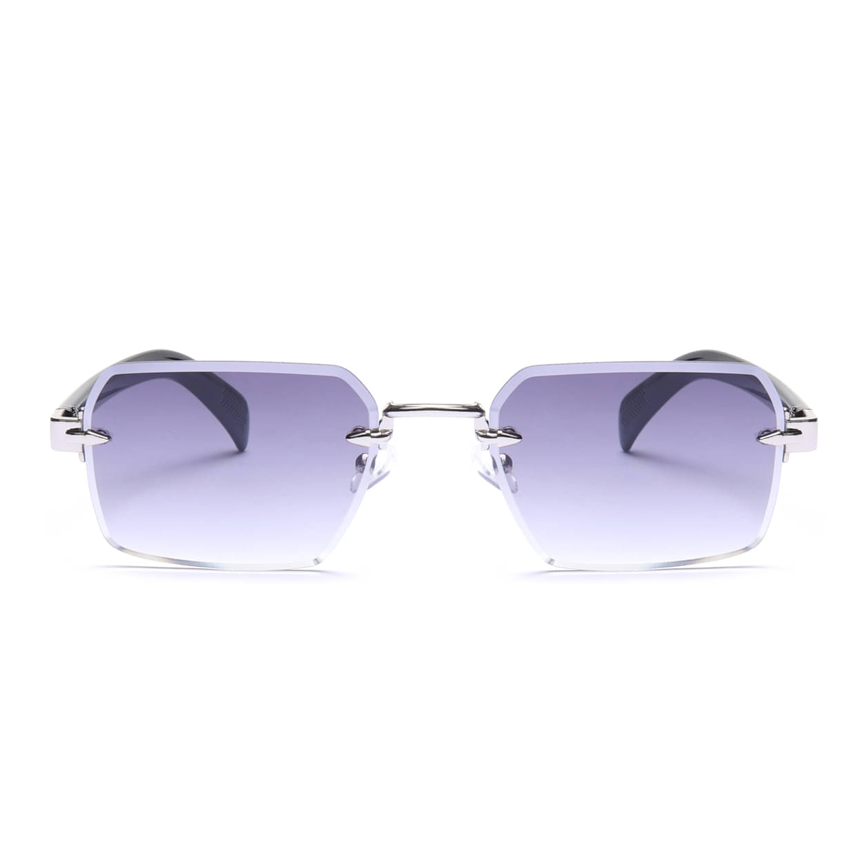 Hexxa Black Geometric Sunglasses ( Pack of 1 ) Hexxa Black Geometric Sunglasses ( Pack of 1 )