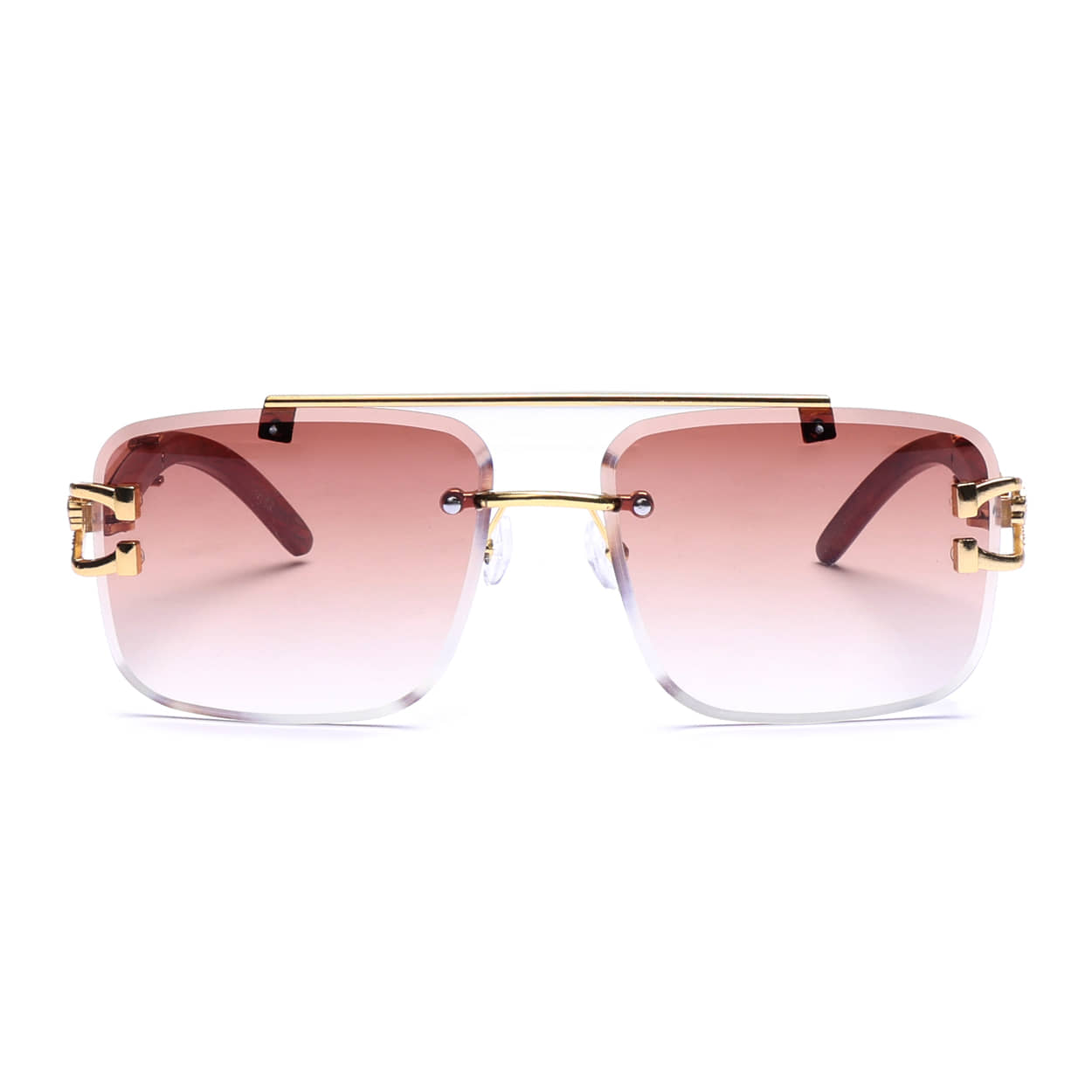 Hexxa Brown Oversized Sunglasses ( Pack of 1 ) - Sunglasses | Buy online on ZillyBuy