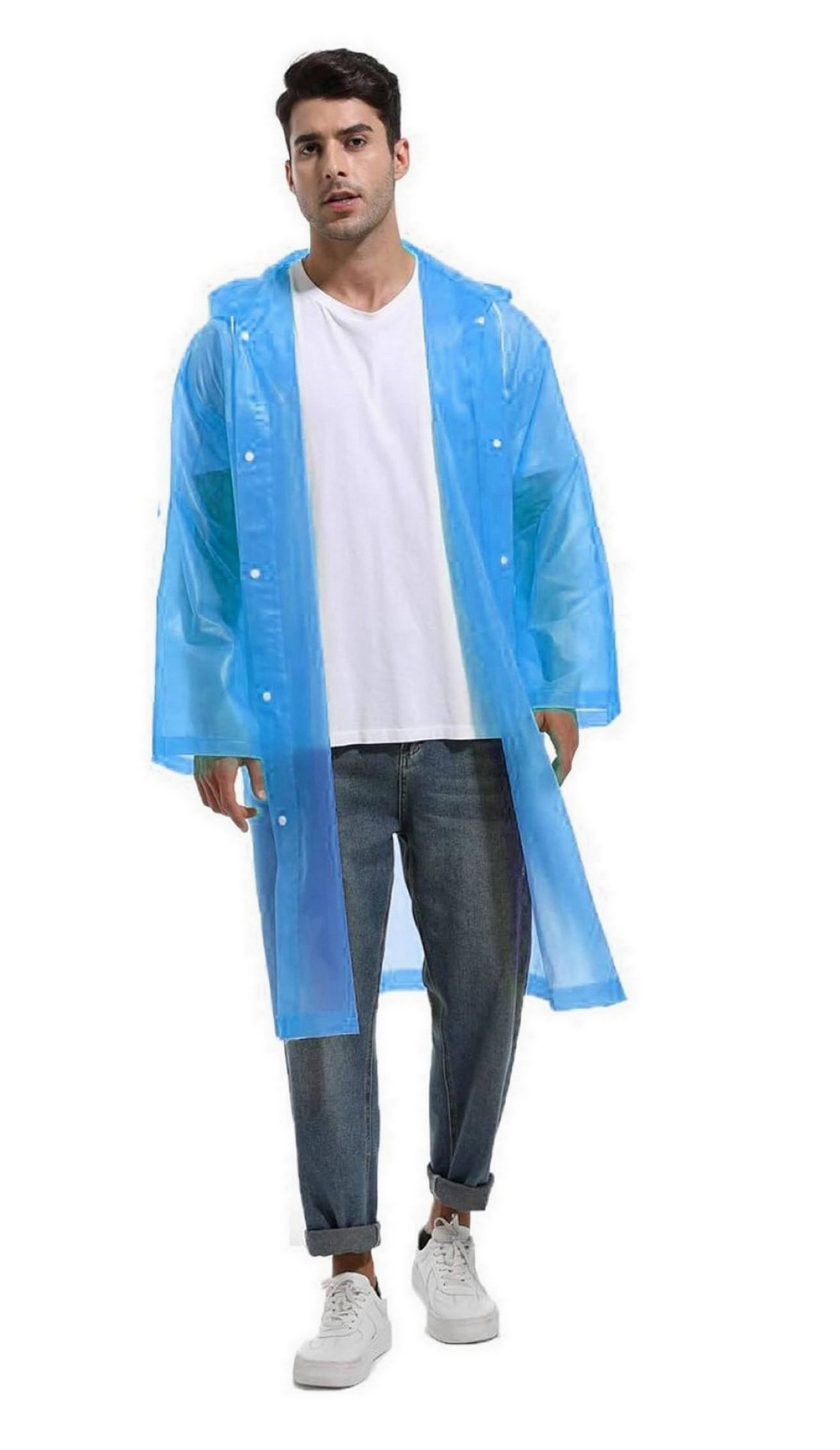 Infispace Blue Nylon Men's Raincoat ( Pack of 1 )