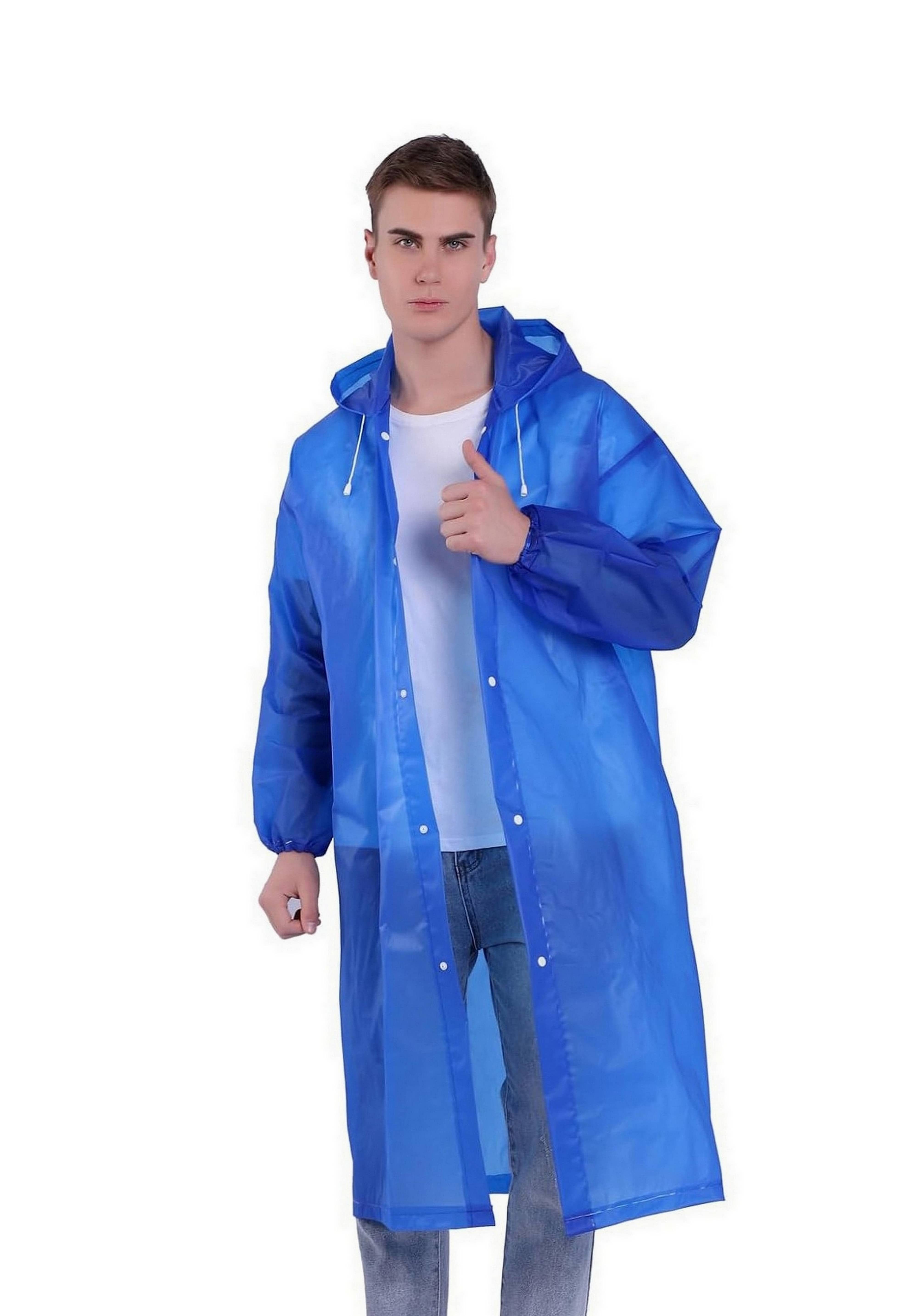 Infispace Navy Nylon Men's Raincoat ( Pack of 1 )