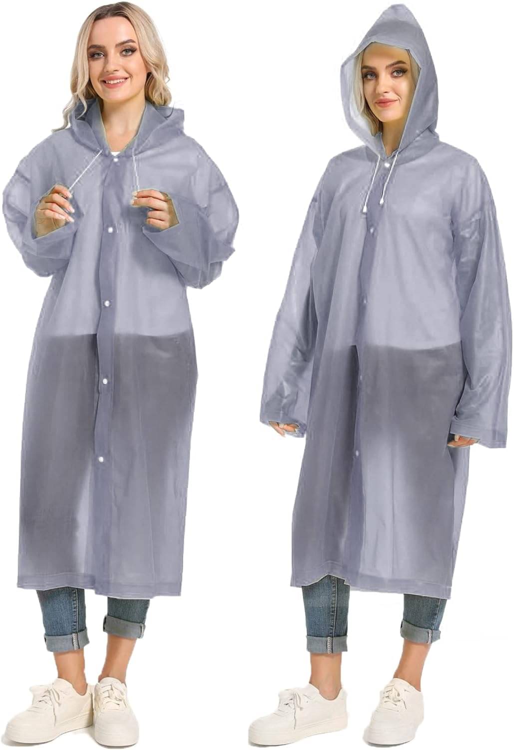 Infispace Nylon Long Raincoat - Grey Infispace Nylon Long Raincoat - Grey