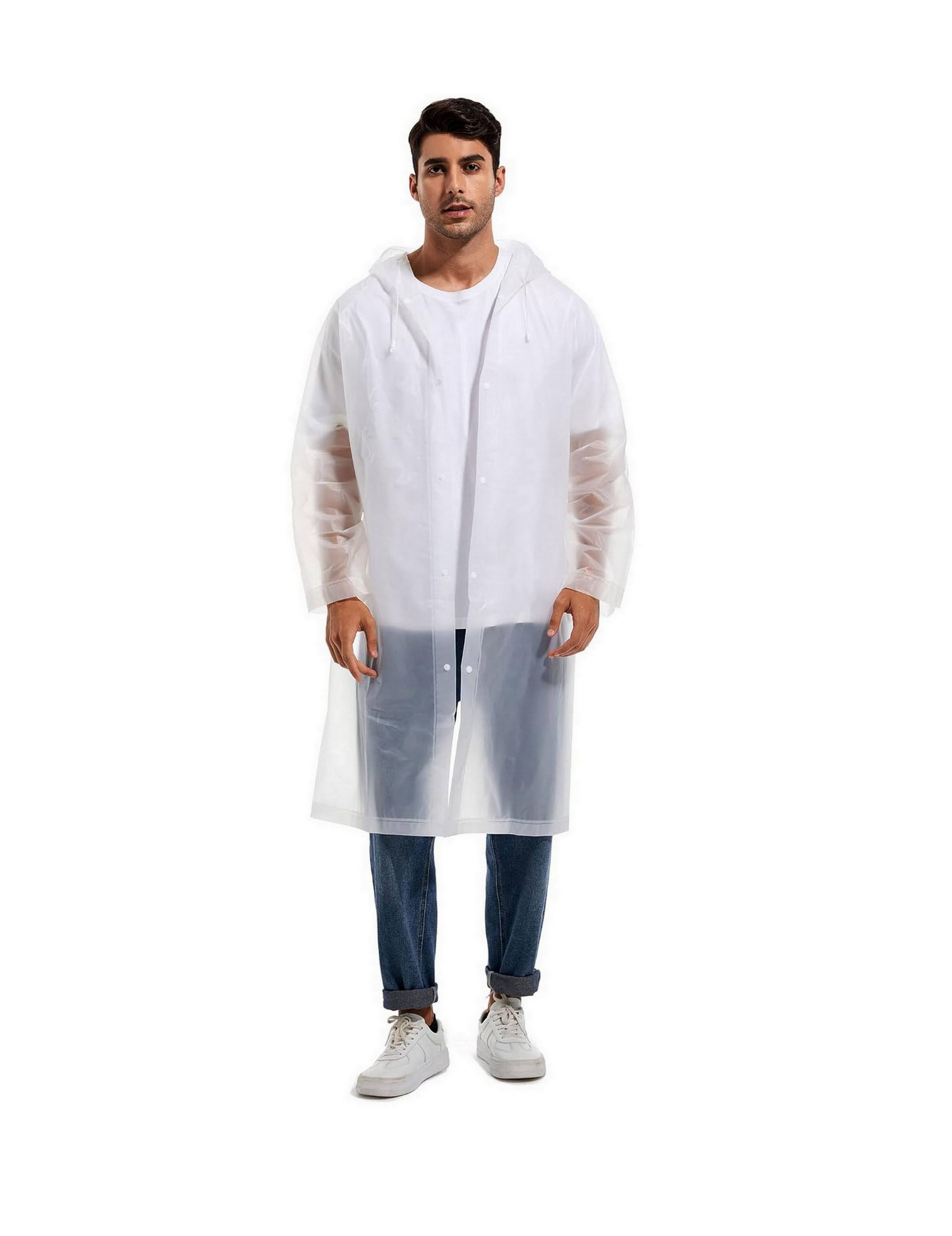 Infispace White Nylon Men's Raincoat ( Pack of 1 ) Infispace White Nylon Men's Raincoat ( Pack of 1 )