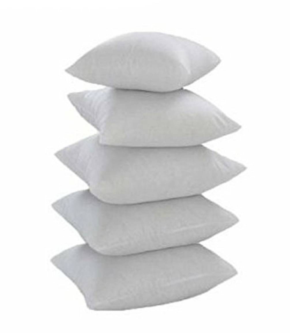 JDXONLINESALE Set of 5 White Poly Cotton Filled Cushion JDXONLINESALE Set of 5 White Poly Cotton Filled Cushion