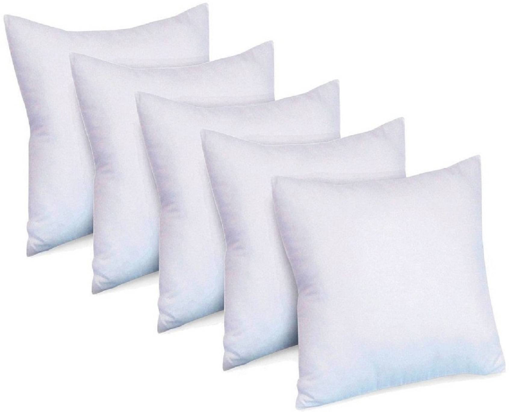 JDXONLINESALE Set of 5 White Cotton Filled Cushion JDXONLINESALE Set of 5 White Cotton Filled Cushion