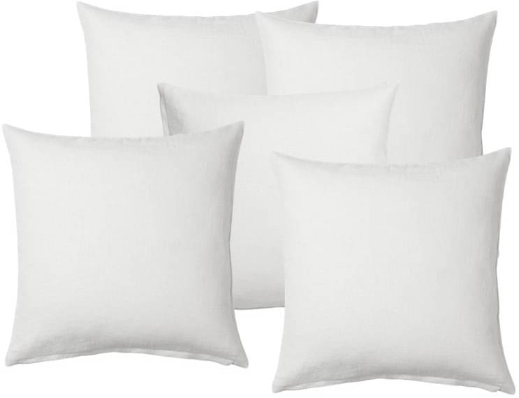 JDXONLINESALE Set of 5 White Poly Cotton Filled Cushion JDXONLINESALE Set of 5 White Poly Cotton Filled Cushion