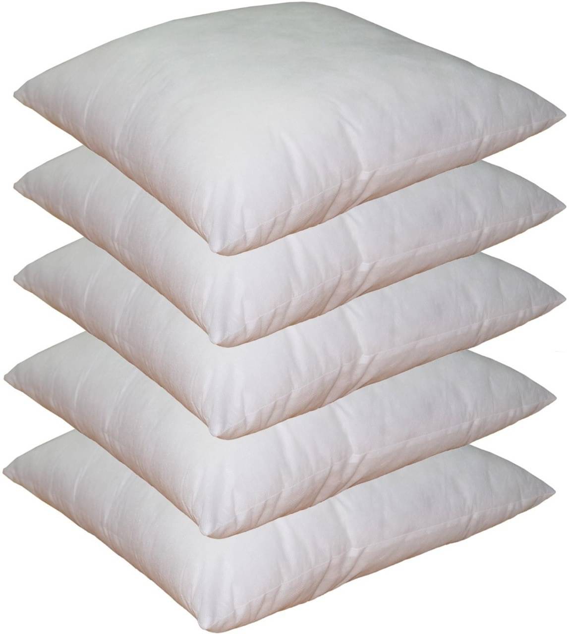     			JDXONLINESALE Set of 5 White Poly Cotton Filled Cushion