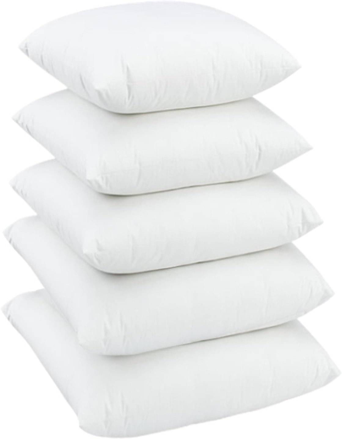     			JDXONLINESALE Set of 5 White Polyester Filled Cushion