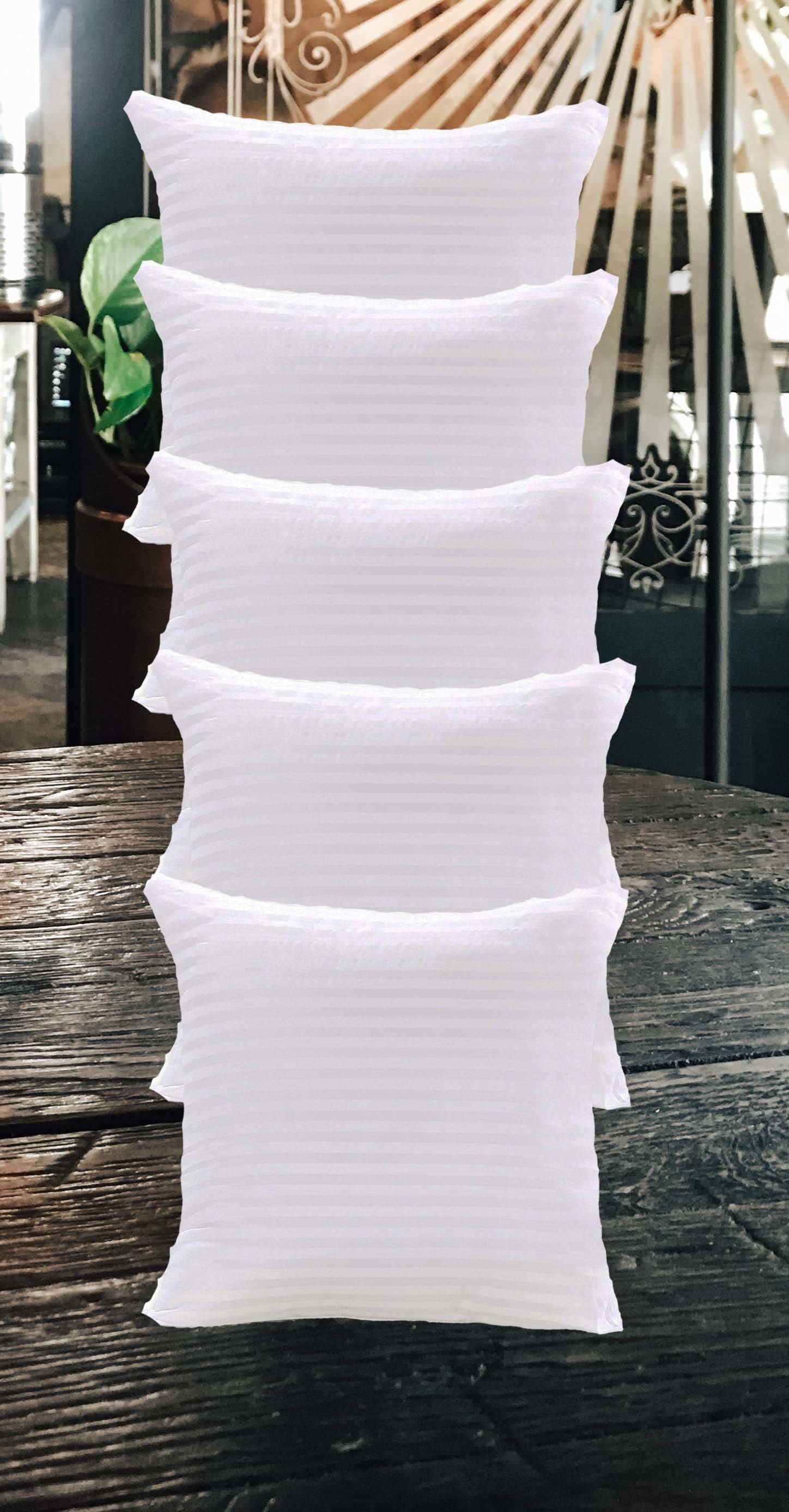     			JDXONLINESALE Set of 5 White Polyester Filled Cushion