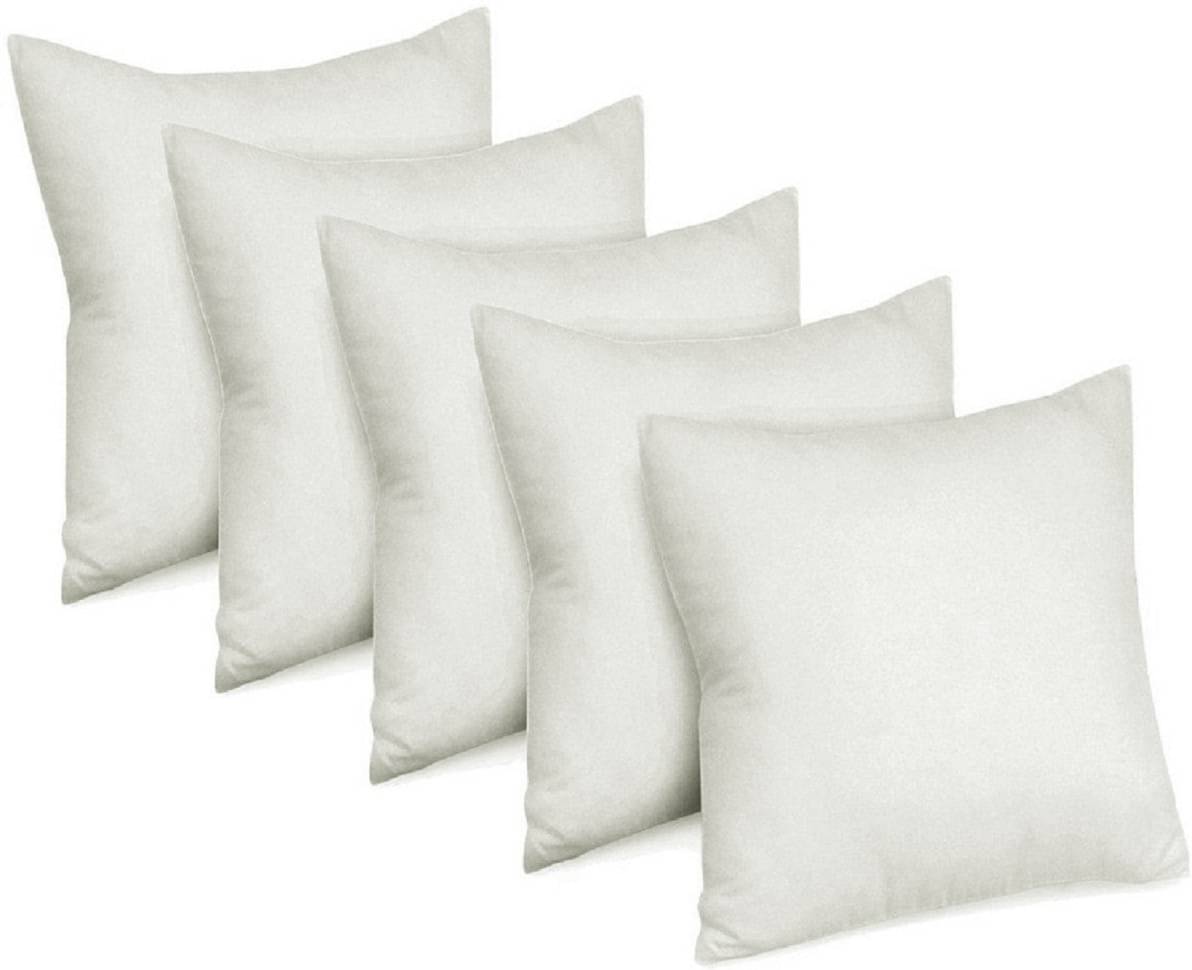 JDXONLINESALE Set of 5 White Polyester Filled Cushion JDXONLINESALE Set of 5 White Polyester Filled Cushion
