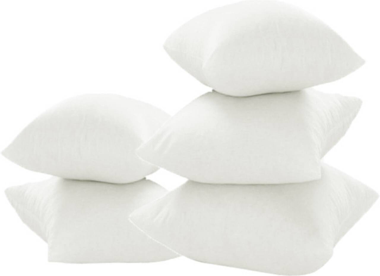 JDXONLINESALE Set of 5 White Cotton Filled Cushion JDXONLINESALE Set of 5 White Cotton Filled Cushion