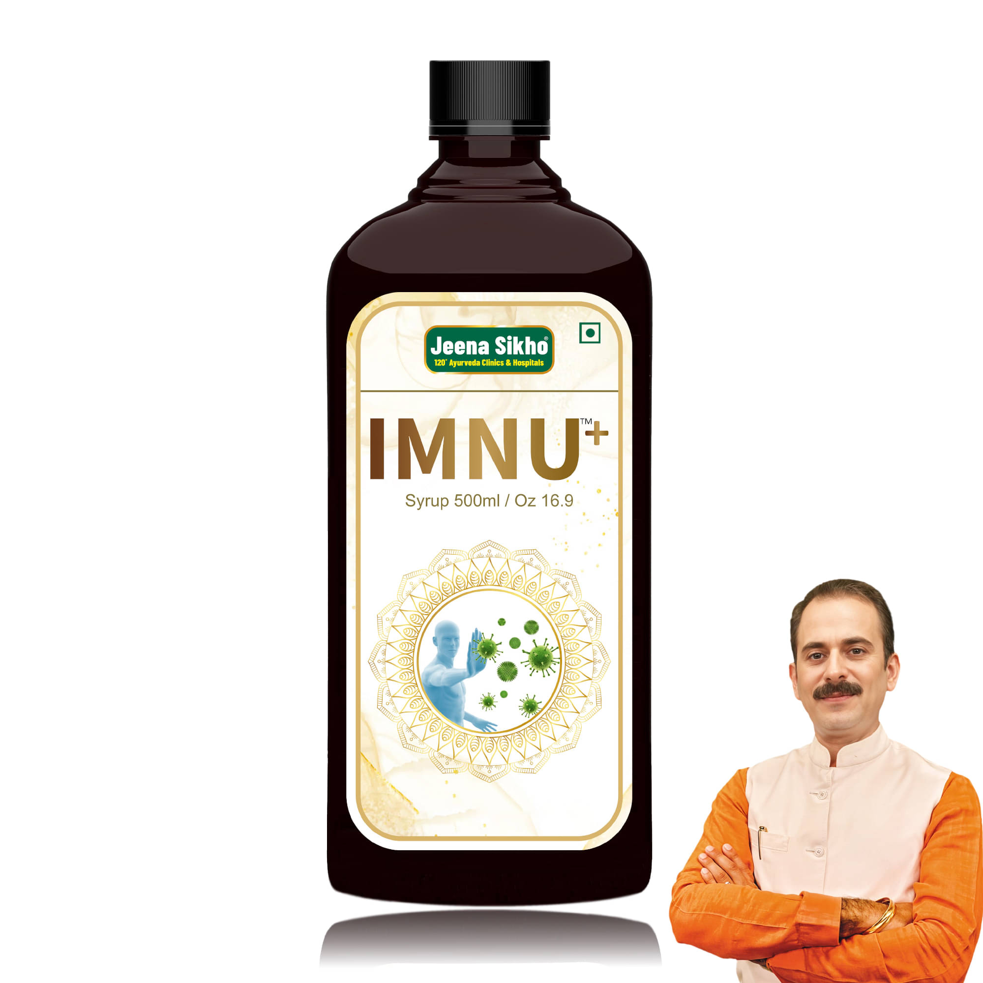     			Jeena Sikho Imnu+ Tonic | Herbal Tonic For Immune System, 500ml