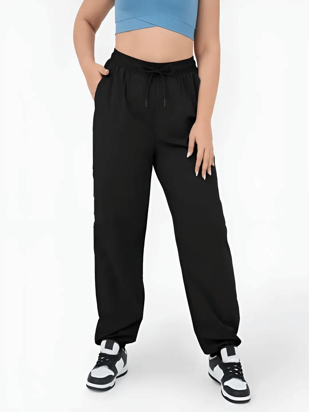     			MAYKR Pack of 1 Polyester Regular Women's Joggers ( Black )