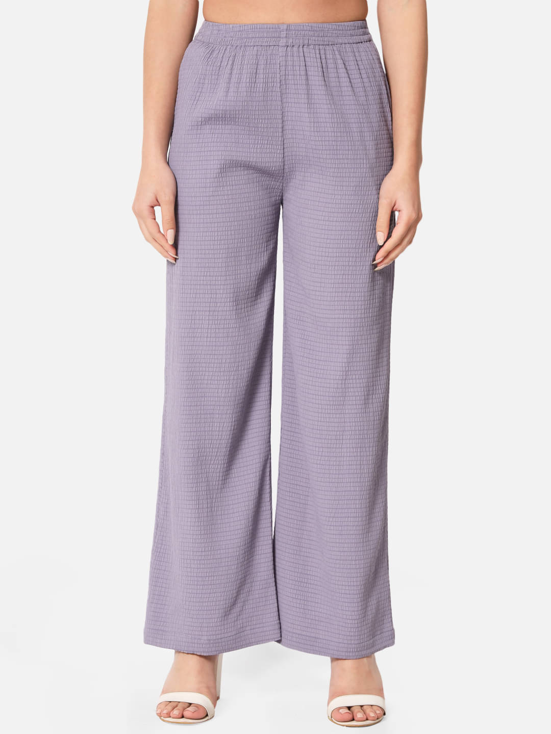 OTIRA Pack of 1 Polyester Straight Women's Palazzos ( Purple ) OTIRA Pack of 1 Polyester Straight Women's Palazzos ( Purple )