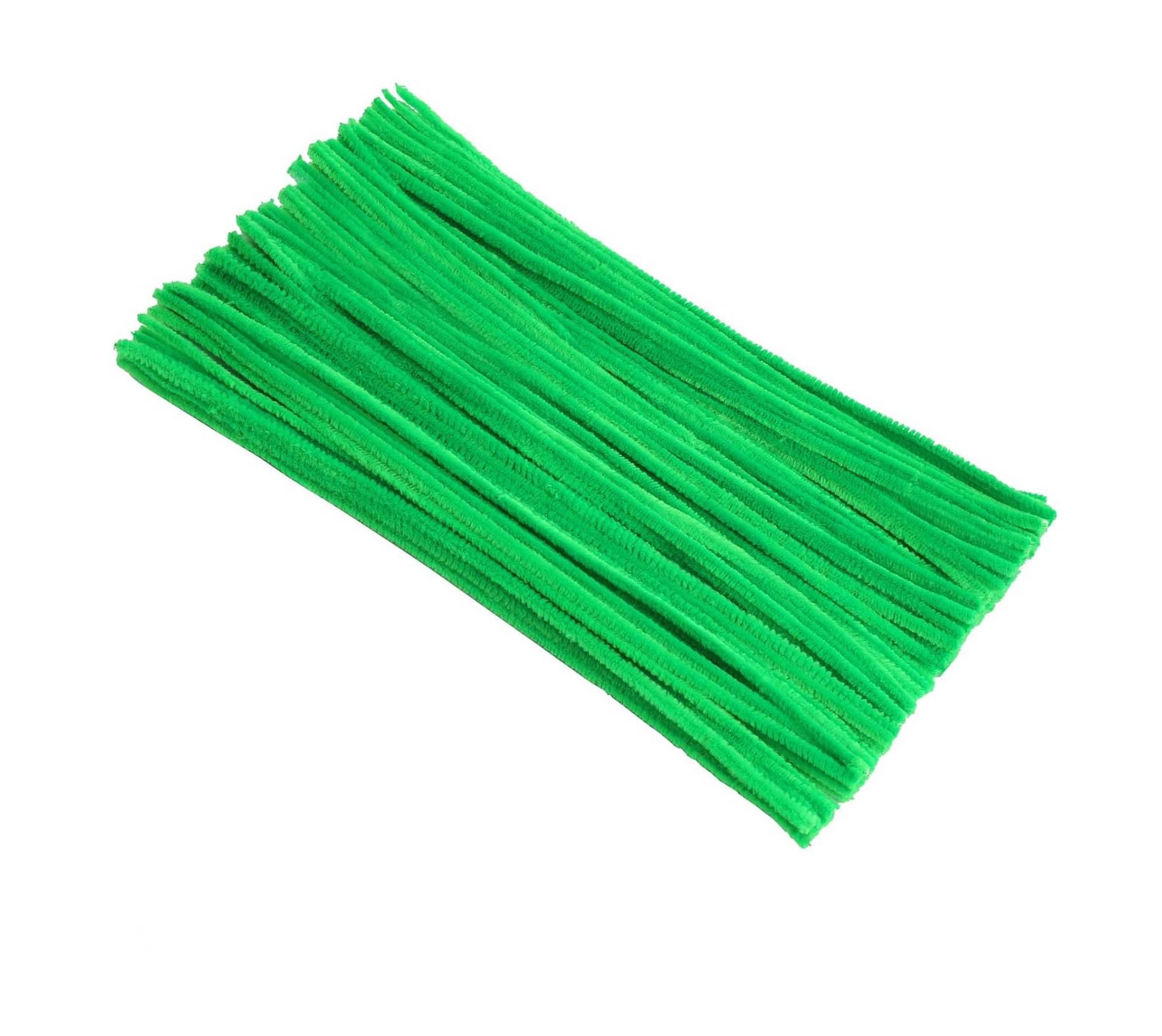     			PRANSUNITA Pipe Cleaners 25 Pcs,Chenille Stems for DIY Crafts Decorations Creative School Projects (6 mm x 12 Inch), Color Parrot Green