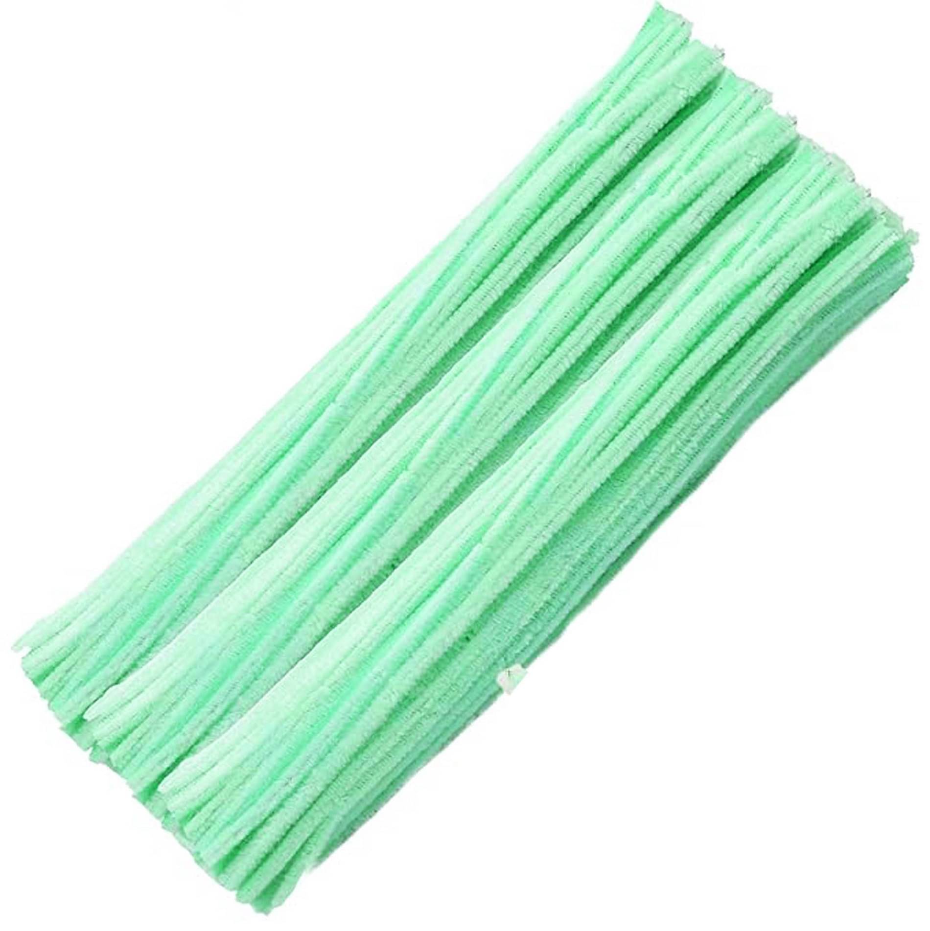     			PRANSUNITA Pipe Cleaners 25 Pcs,Chenille Stems for DIY Crafts Decorations Creative School Projects (6 mm x 12 Inch), Color Sea Green