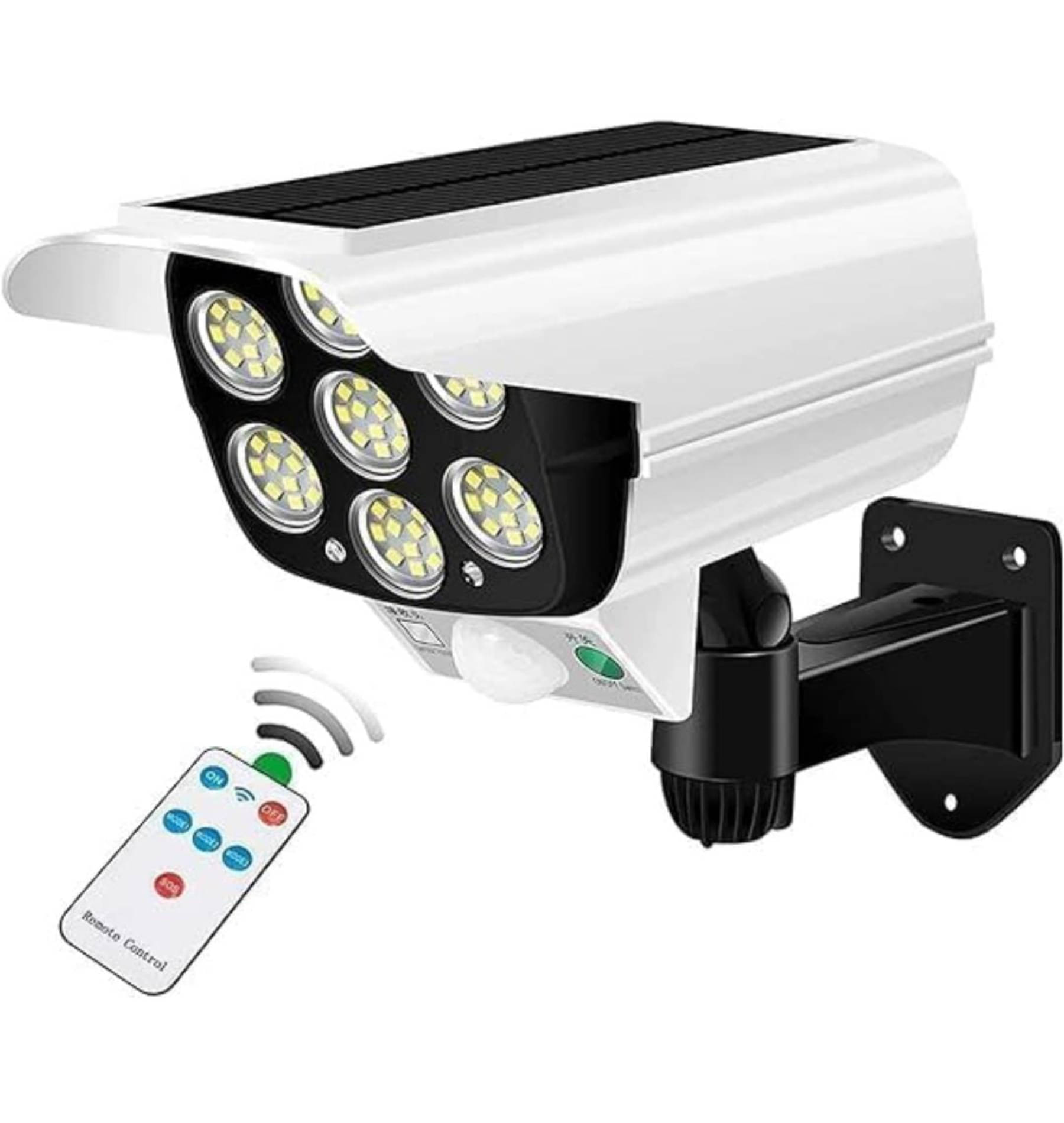     			QitmirMKT Solar Wall Light Dummy Camera Light Motion Sensor Light - Pack of 1