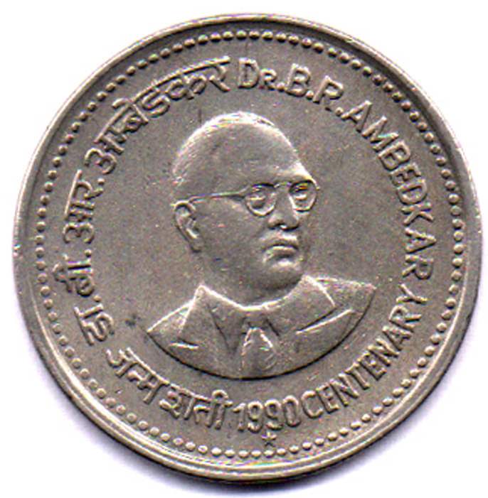     			RAJACOINS- 1/  ONE /  RUPEE /RUPEES  DR. AMBEDKAR   HYDERABAD MINT  VERY RARE USED COPPER NICKEL   (1 PCS)  COMMEMORATIVE COLLECTIBLE- USED GOOD CONDITION