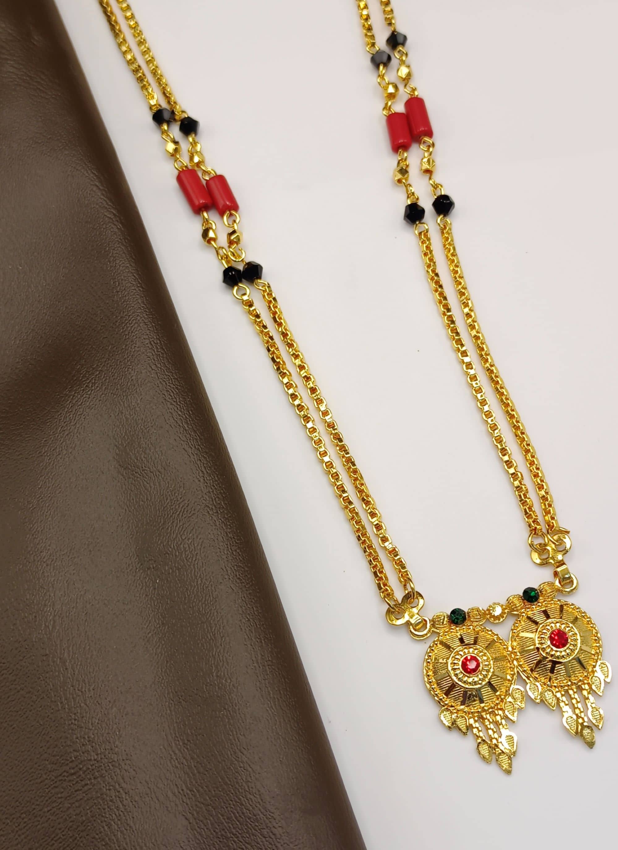 RANEM Golden Mangalsutra ( Pack of 1 )