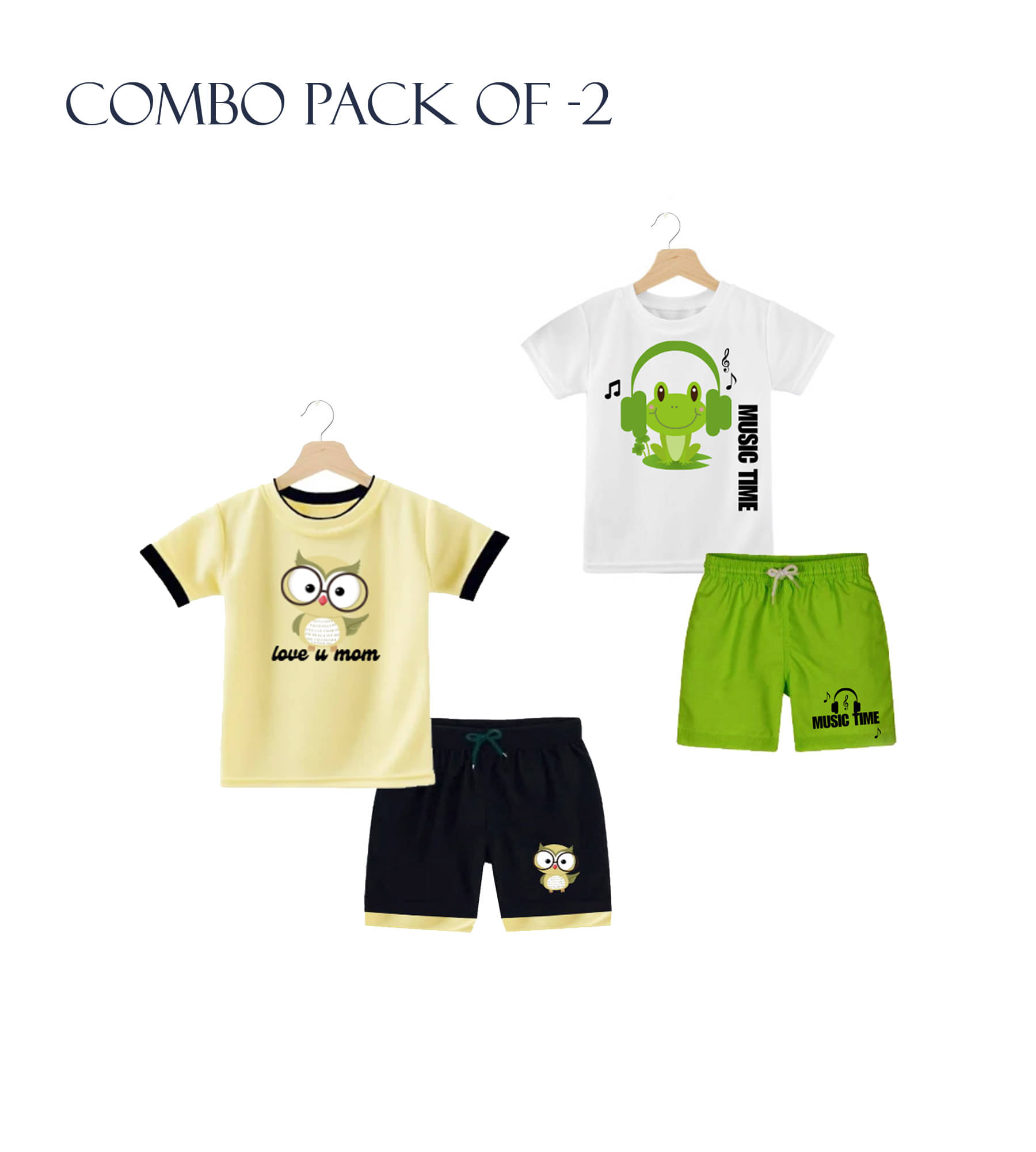 RBF84 Pack of 2 Baby Boys Cotton T-Shirt & Shorts Set ( Multicolor 5 )     			RBF84 Pack of 2 Baby Boys Cotton T-Shirt & Shorts Set ( Multicolor 5 )