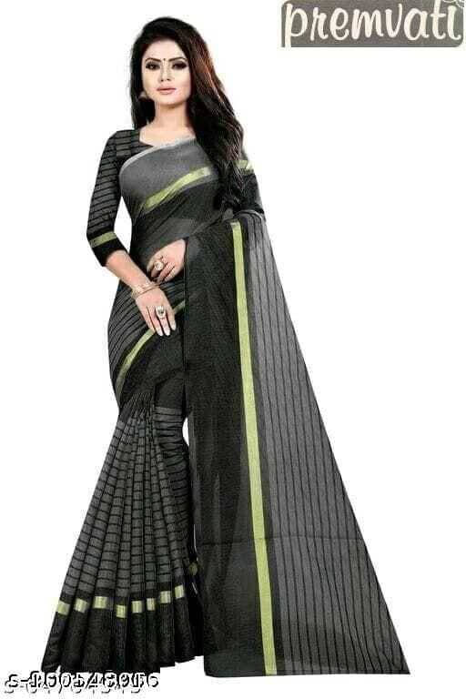 RUNAYA NX Art Silk Printed Saree With Unstitched Blouse Piece ( Black )     			RUNAYA NX Art Silk Printed Saree With Unstitched Blouse Piece ( Black )