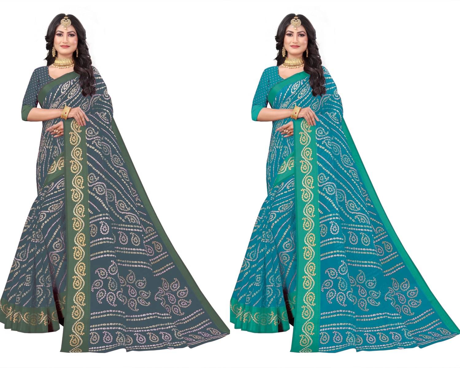 RUNAYA NX Cotton Blend Printed Saree With Unstitched Blouse Piece ( Multicolor ) RUNAYA NX Cotton Blend Printed Saree With Unstitched Blouse Piece ( Multicolor )