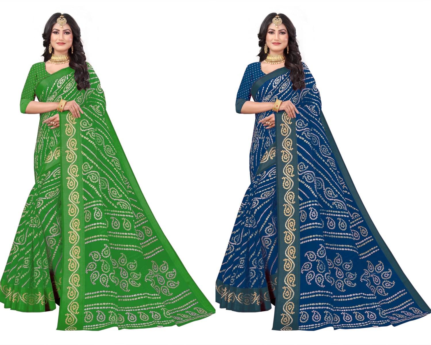 RUNAYA NX Cotton Blend Printed Saree With Unstitched Blouse Piece ( Multicolor ) RUNAYA NX Cotton Blend Printed Saree With Unstitched Blouse Piece ( Multicolor )