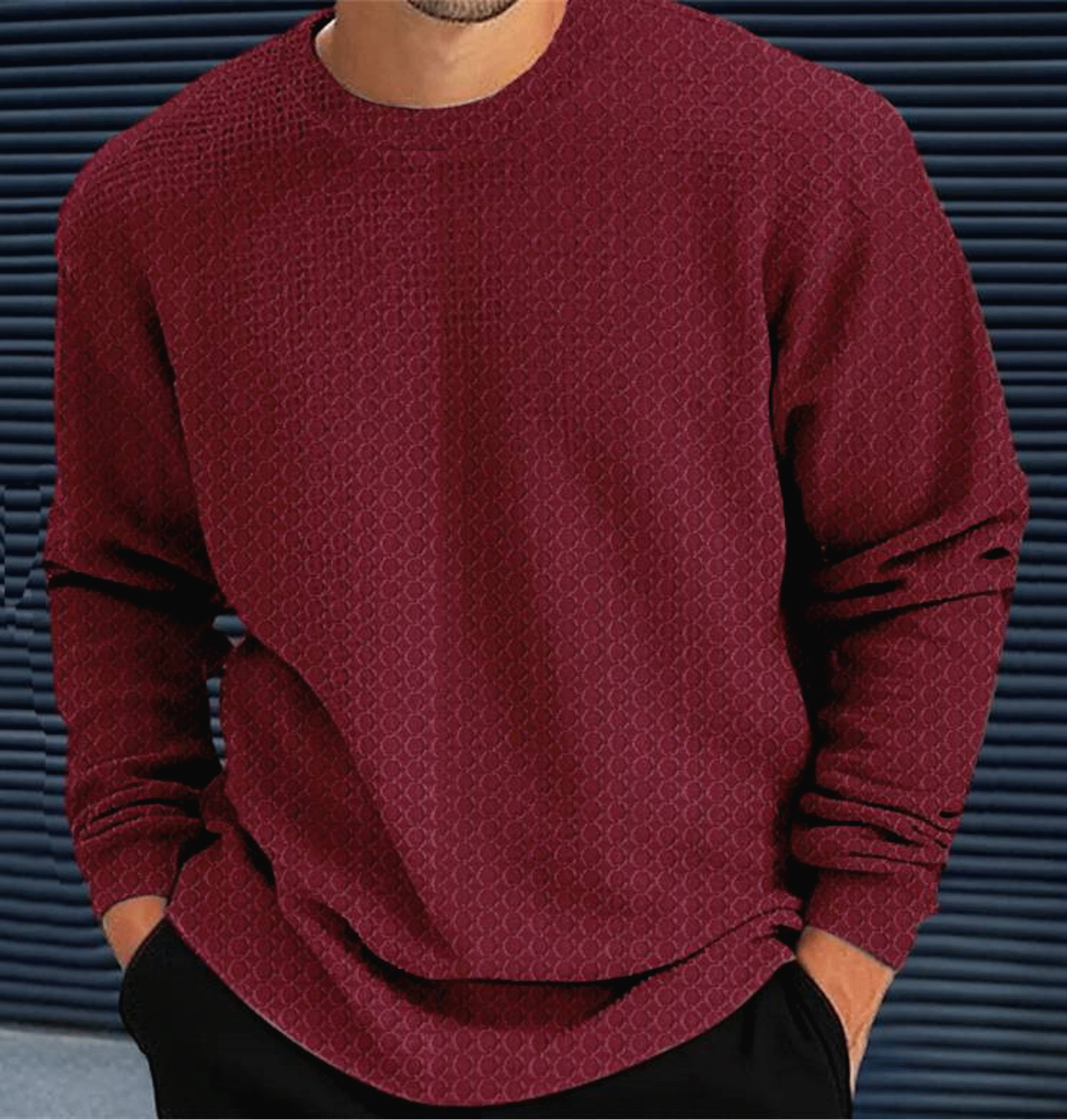 Reya Polyester Regular Fit Self Design Full Sleeves Men's Round T-Shirt - Maroon ( Pack of 1 ) Reya Polyester Regular Fit Self Design Full Sleeves Men's Round T-Shirt - Maroon ( Pack of 1 )