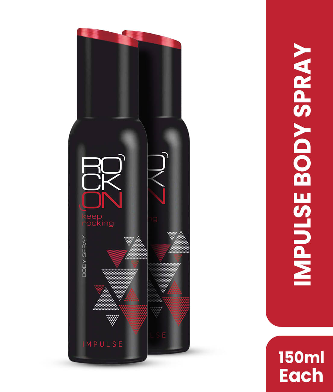 ROCK ON Impulse Deodorant Body Spray with Long Lasting For Men & Women 150 ml ( Pack of 2 ) ROCK ON Impulse Deodorant Body Spray with Long Lasting For Men & Women 150 ml ( Pack of 2 )