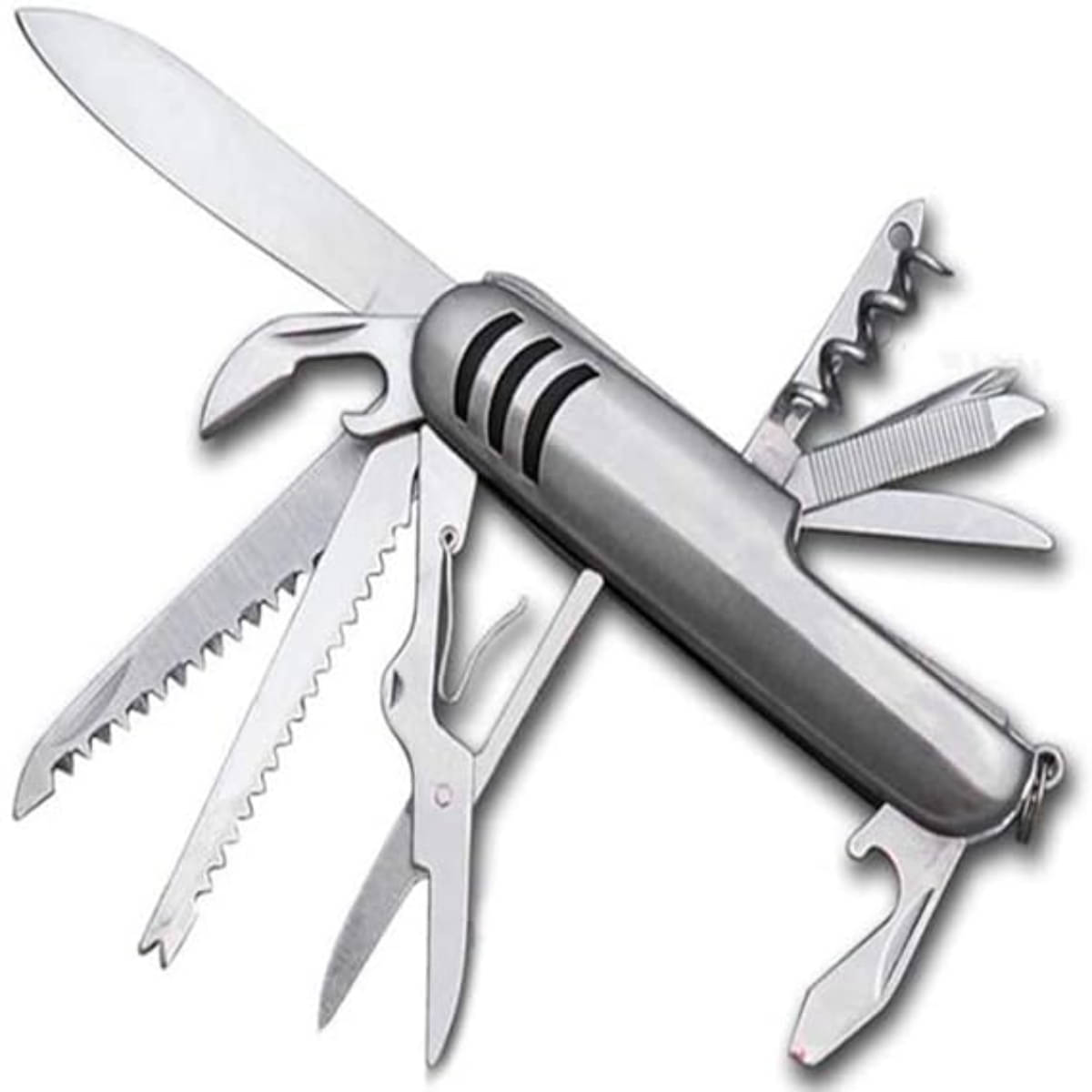 SUNTAP Stylish Multi Tool 11 Function Multi Utility Swiss Knife, Stainless Steel - Stainless Steel Multi Utility Knife ( Pack of 1 ) SUNTAP Stylish Multi Tool 11 Function Multi Utility Swiss Knife, Stainless Steel - Stainless Steel Multi Utility Knife ( Pack of 1 )