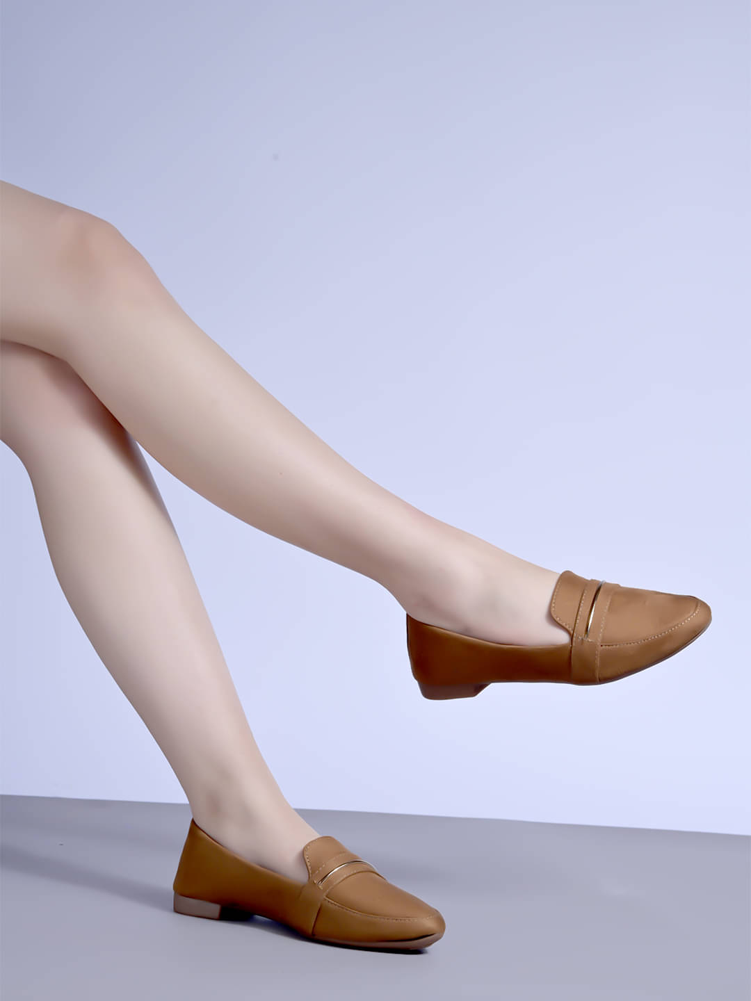     			Shoetopia Tan Women's Casual Ballerinas
