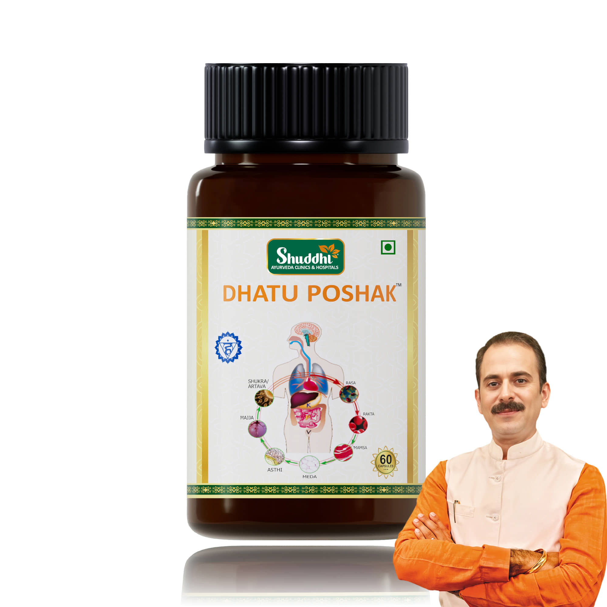 Shuddhi Dhatu Poshak | Ayurvedic Supplement For Female Wellness, 60 Capsules