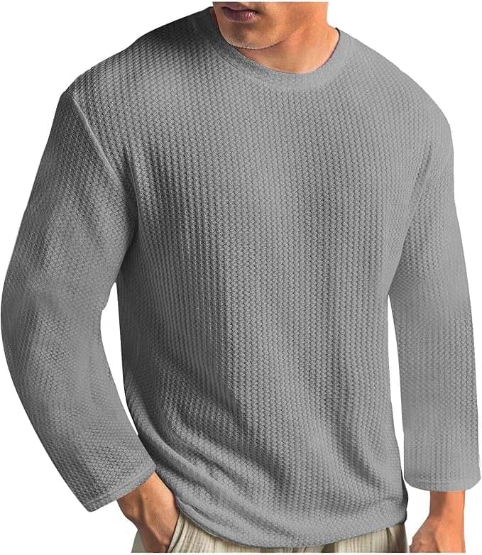 TOROLY Cotton Blend Regular Fit Self Design Full Sleeves Men's Round T-Shirt - Grey ( Pack of 1 ) TOROLY Cotton Blend Regular Fit Self Design Full Sleeves Men's Round T-Shirt - Grey ( Pack of 1 )