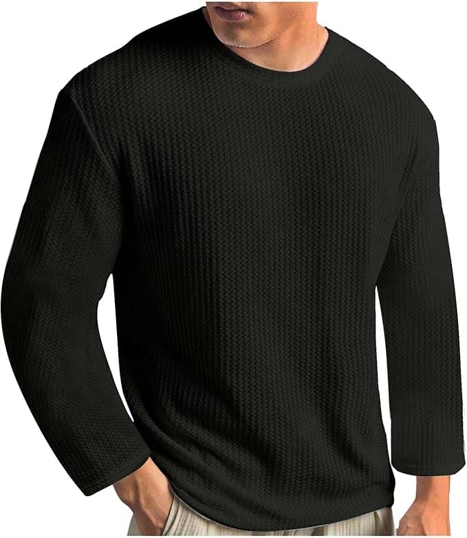 TOROLY Cotton Blend Regular Fit Self Design Full Sleeves Men's Round T-Shirt - Black ( Pack of 1 ) TOROLY Cotton Blend Regular Fit Self Design Full Sleeves Men's Round T-Shirt - Black ( Pack of 1 )