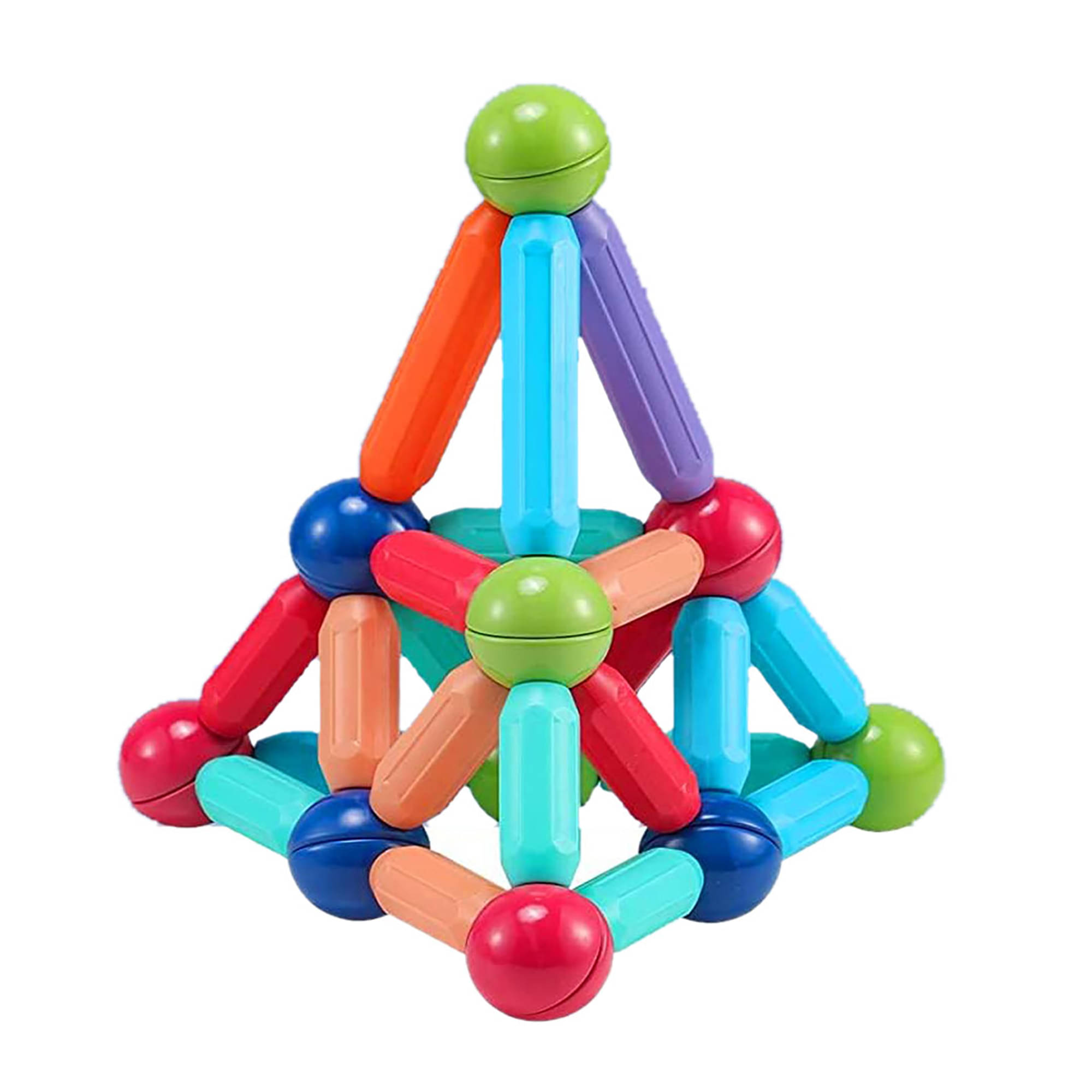     			TOY DEKHO Magnetic Sticks 36 pcs Building Blocks for Kids- Magnetic Toys for Kids Girls Boys-3+ Yeras  Toddlers Educational Stem Learning Magnet Stick with Balls Game Set,Multicolor (Magnetic Stick 36 pcs)
