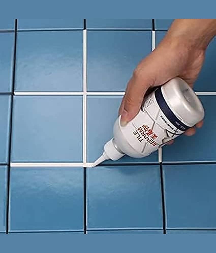 Tiles Gap Filler Waterproof, Gap Sealant, Grout, White Cement Paste Tube, Gap Filler for Walls and Joints, Waterproof Sealant, Tile Gap Filler Tube for Kitchen, Bathroom - Stationery | Buy online on ZillyBuy