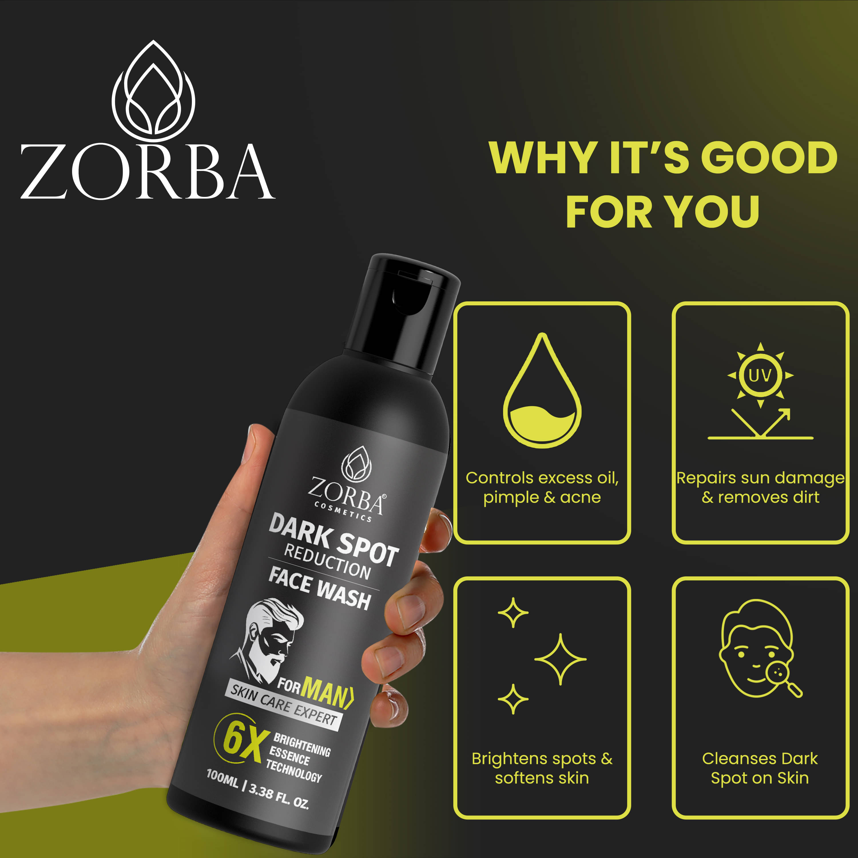     			Zorba - Anti-Pollution Face Wash For Oily Skin ( Pack of 1 )