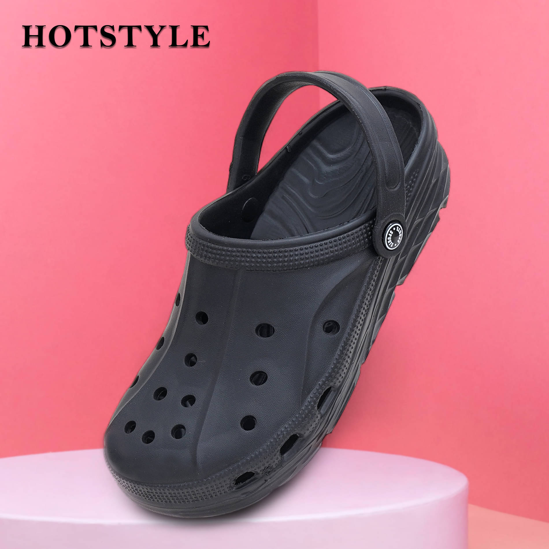     			hotstyle - Black Men's Clogs
