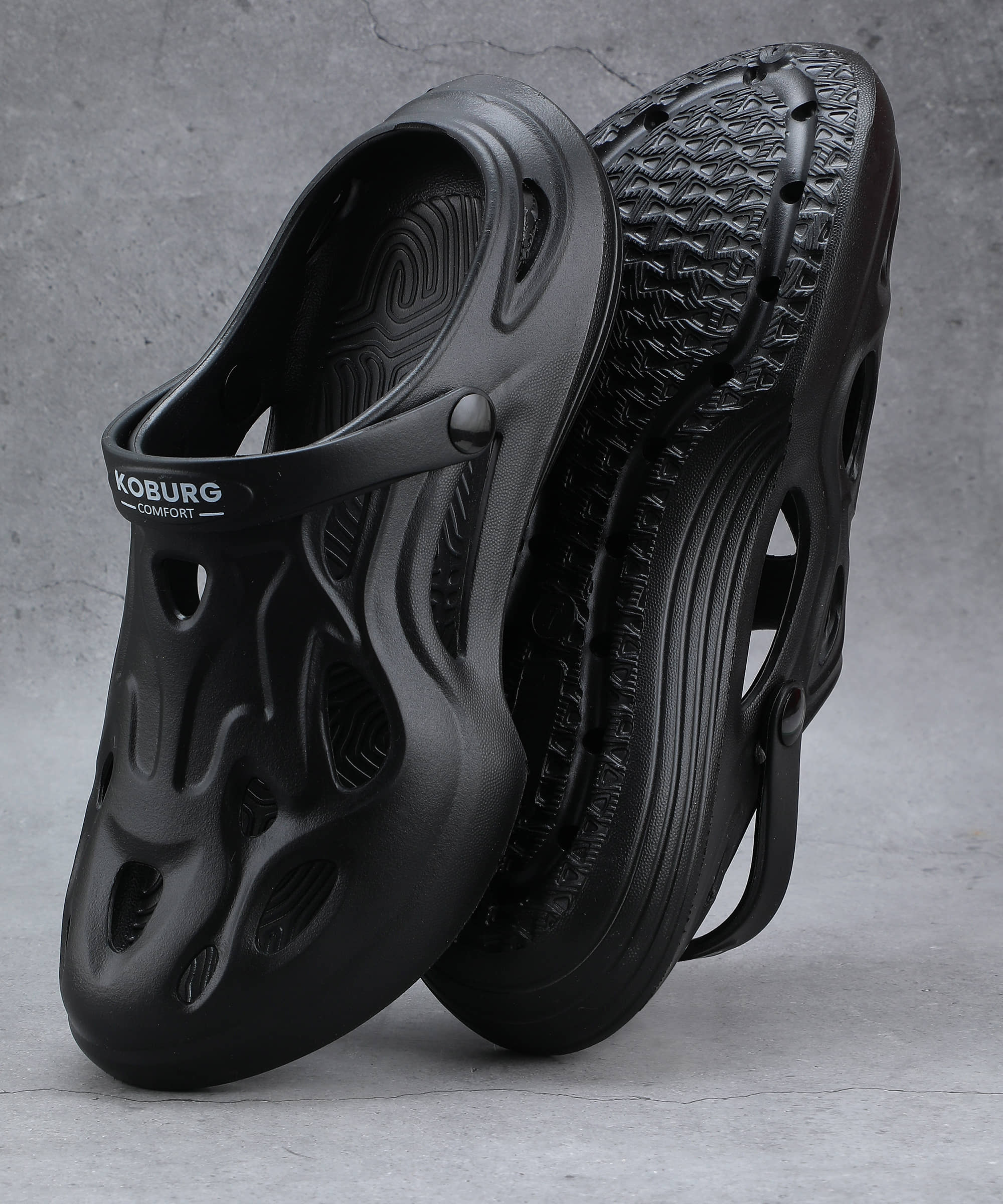 koburg - Black Men's Clogs
