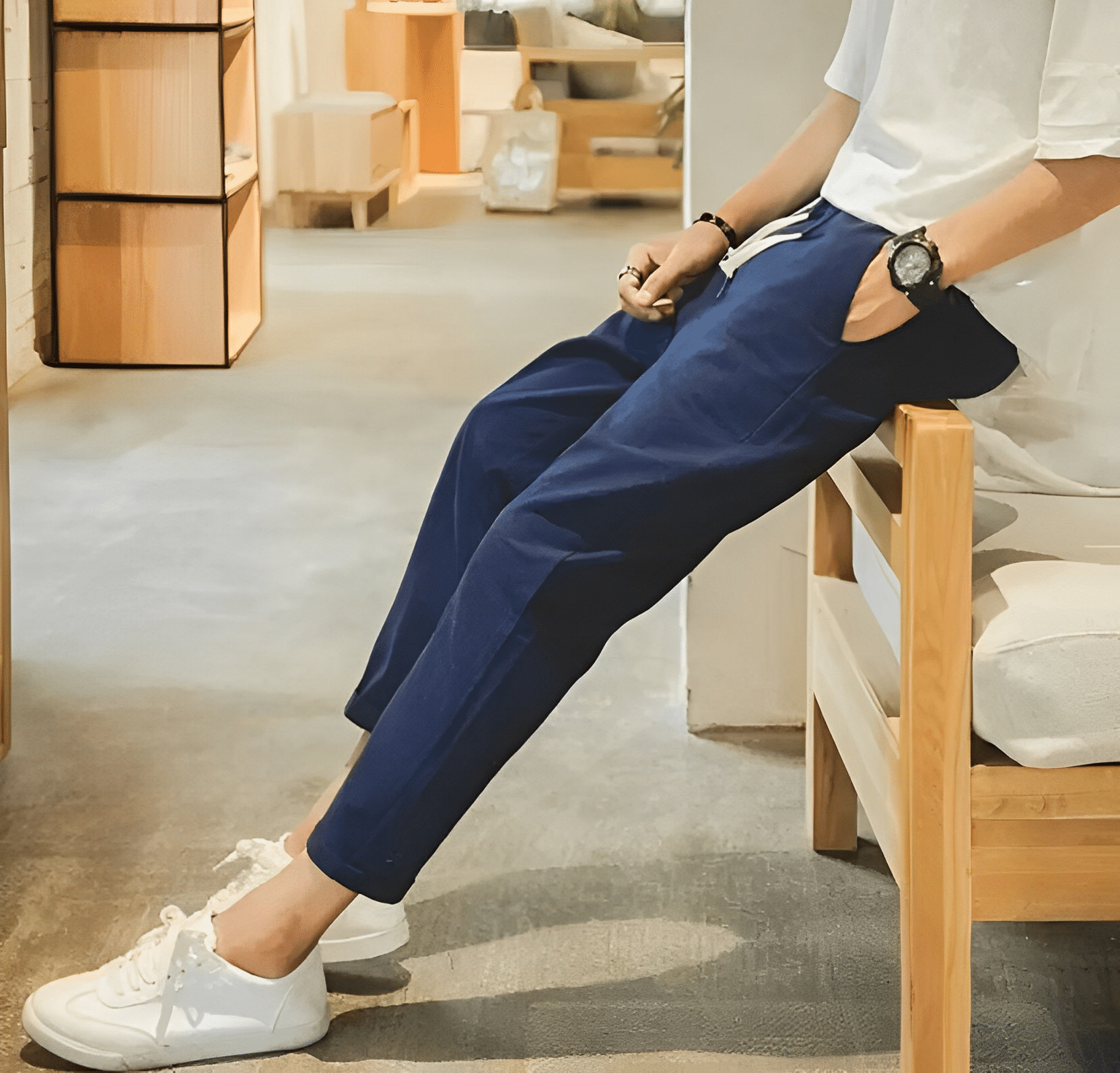     			risemax Navy Blue Polyester Men's Trackpants ( Pack of 1 )