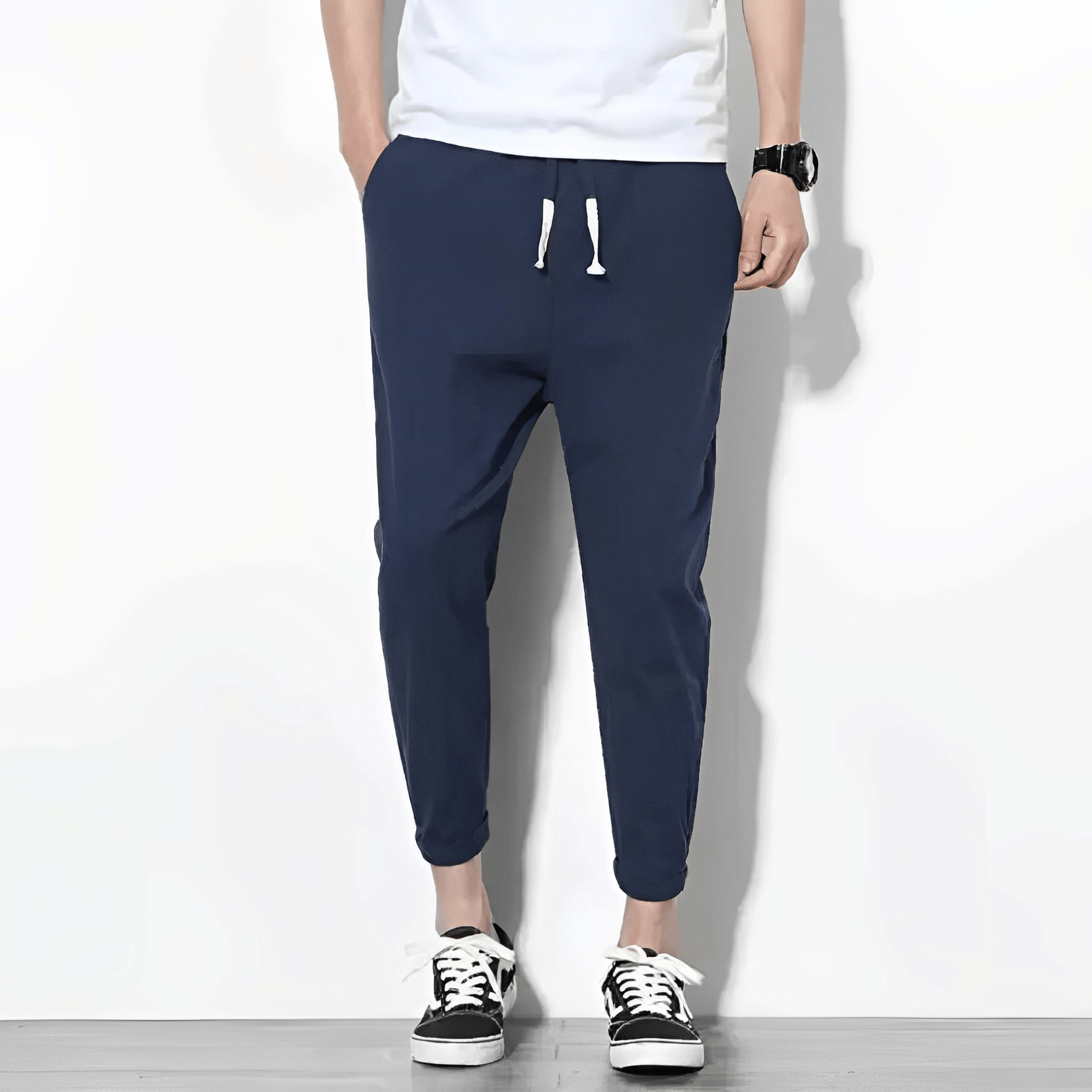     			risemax Navy Blue Polyester Men's Trackpants ( Pack of 1 )