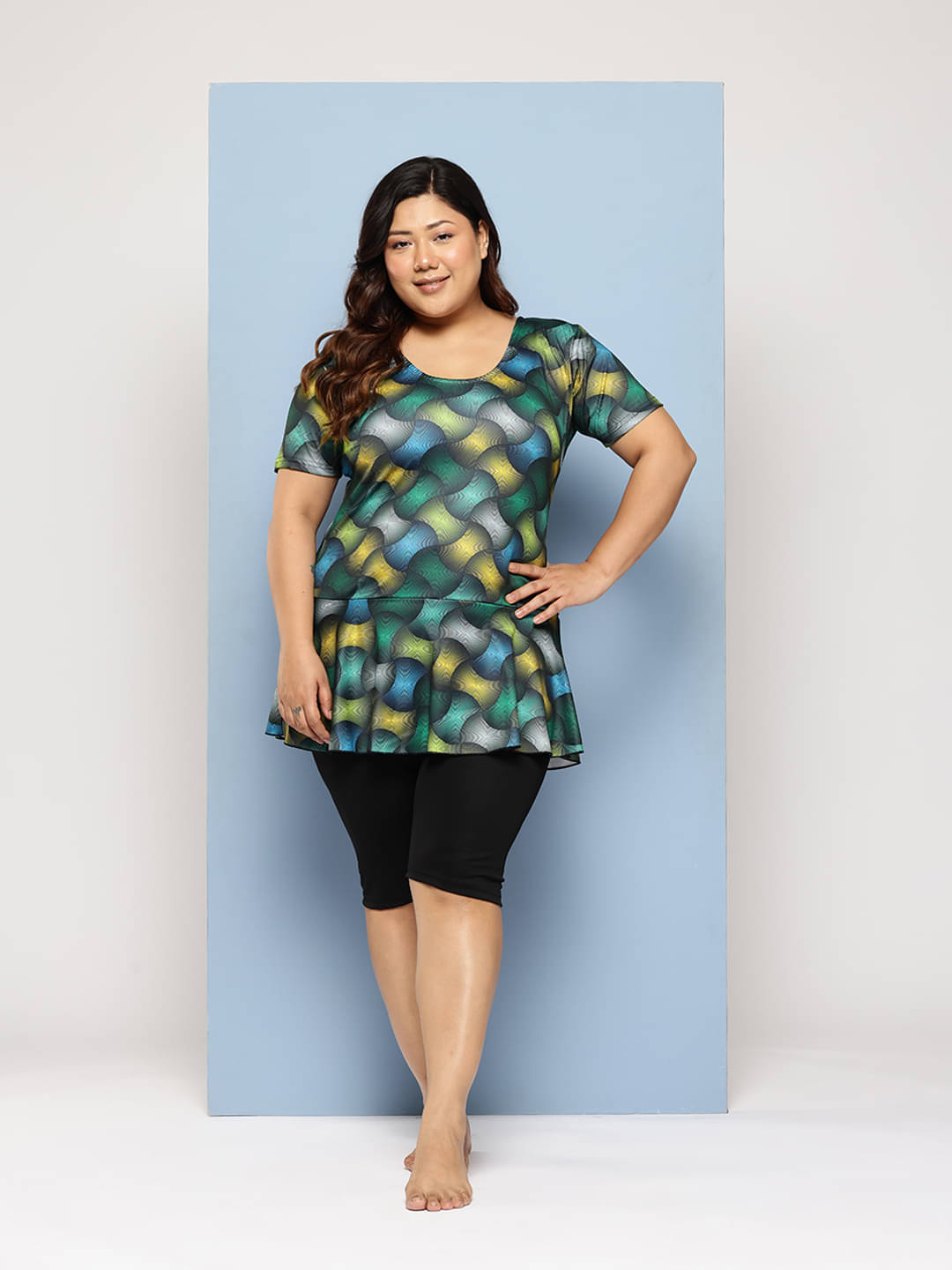 Aarika Nylon Green Beach Dresses - Single Aarika Nylon Green Beach Dresses - Single