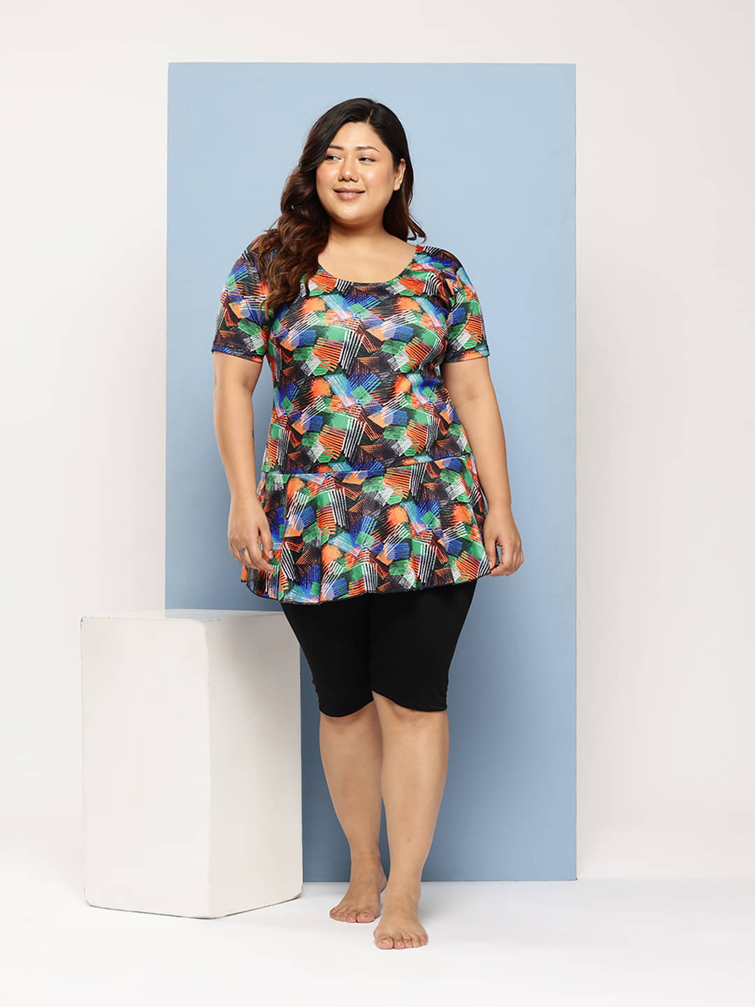Aarika Nylon Orange Beach Dresses - Single Aarika Nylon Orange Beach Dresses - Single