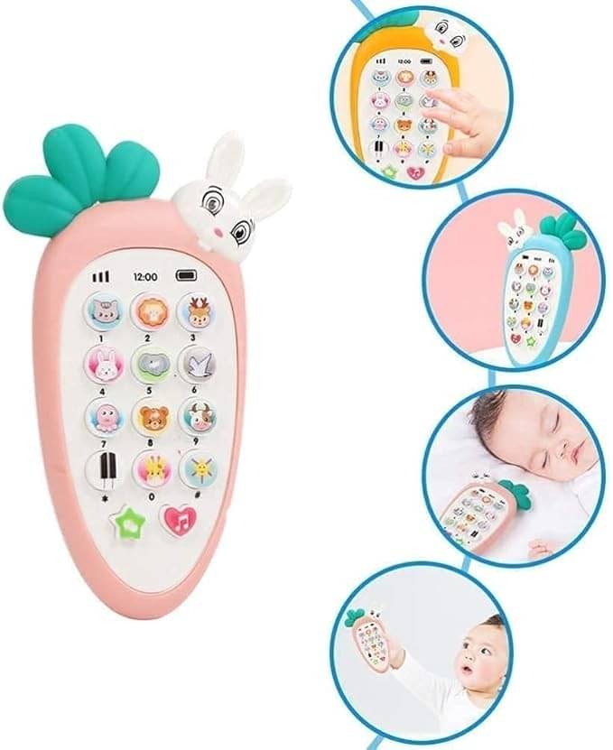     			ECLET 1PC Smart Phone Cordless Feature Mobile Phone Toys Mobile Phone for Kids Phone Small Phone Toy Musical Toys for Kids Smart Light Birthday Gifts for Boys & Girls Multi Color
