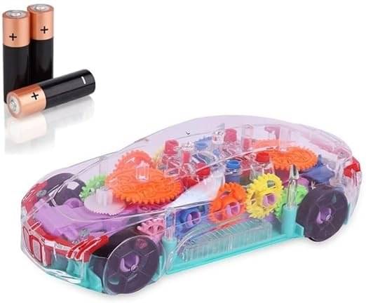 ECLET 1PC Unbreakable Racing Lighting Car For Kids (Multicolor) ECLET 1PC Unbreakable Racing Lighting Car For Kids (Multicolor)